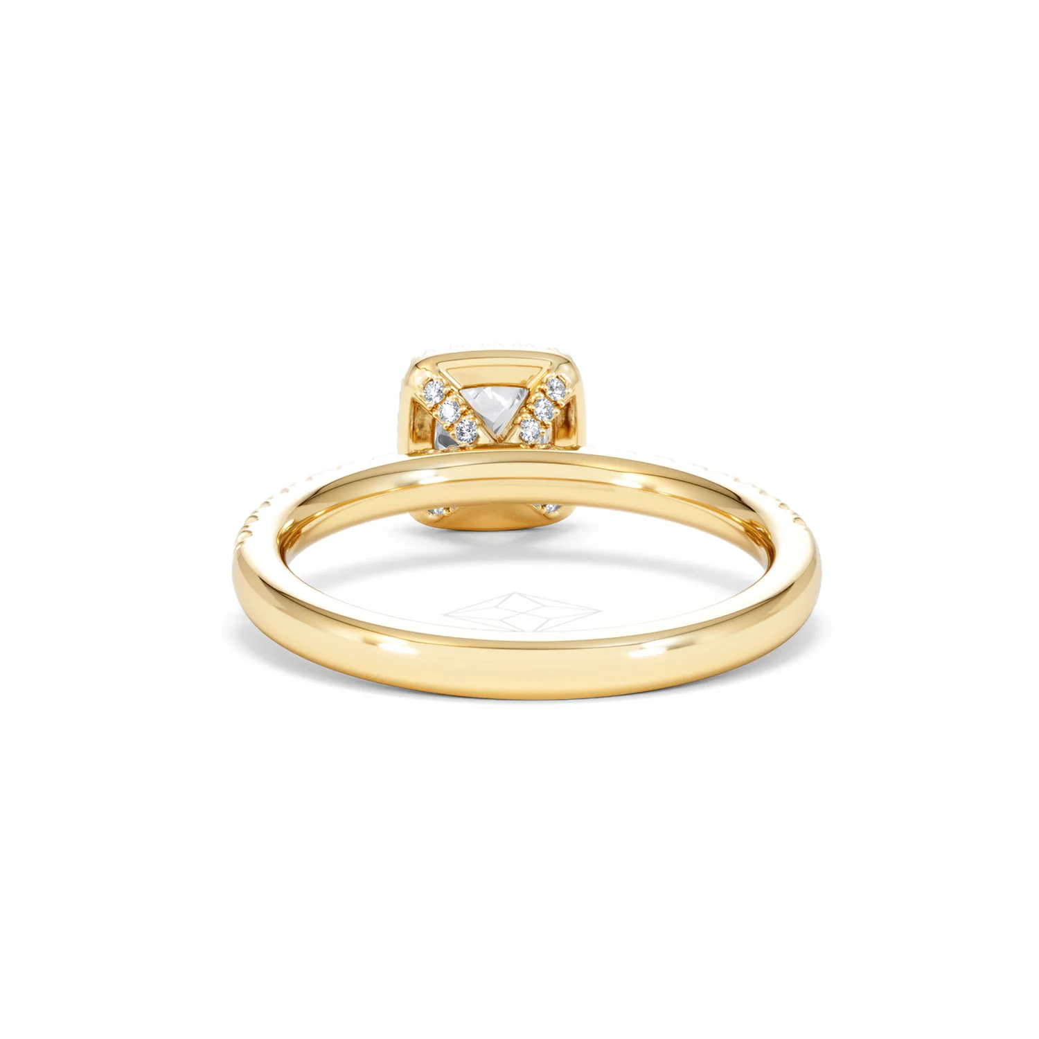 Beatrice Diamond Halo Engagement Ring in 18K Gold 1ct G/SI2 - Image 49