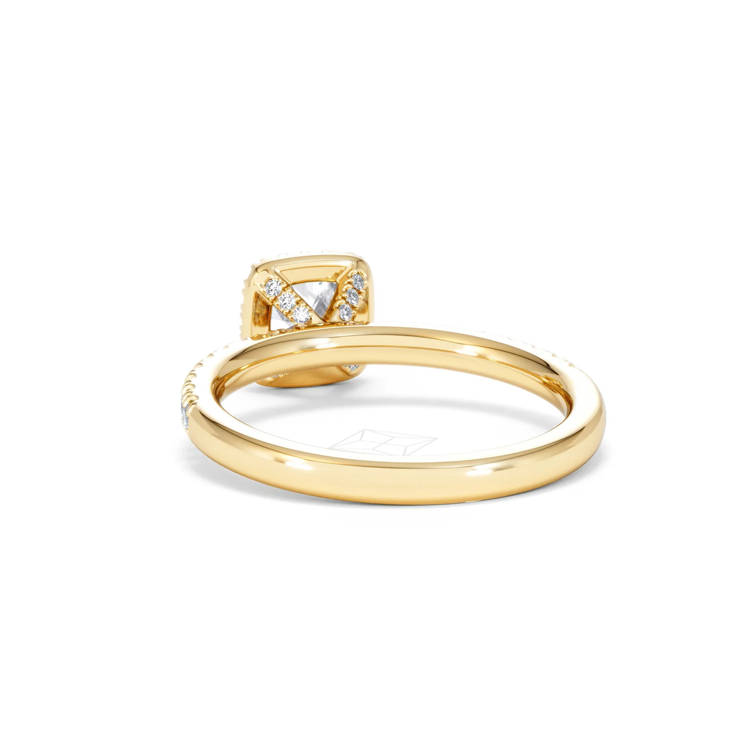 Beatrice Diamond Halo Engagement Ring in 18K Gold 1ct G/SI2 - Image 52