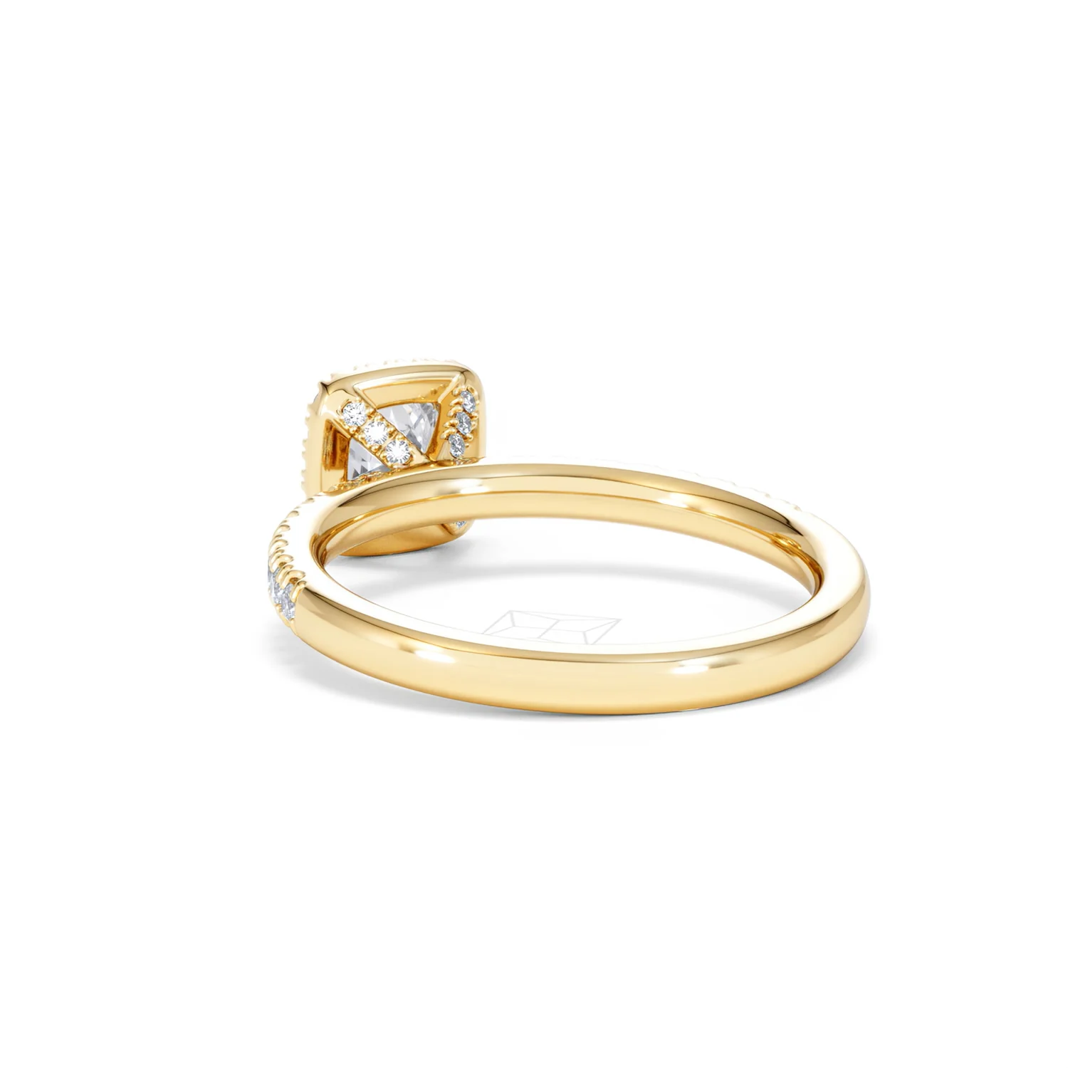Beatrice Diamond Halo Engagement Ring in 18K Gold 1ct G/SI2 - Image 54
