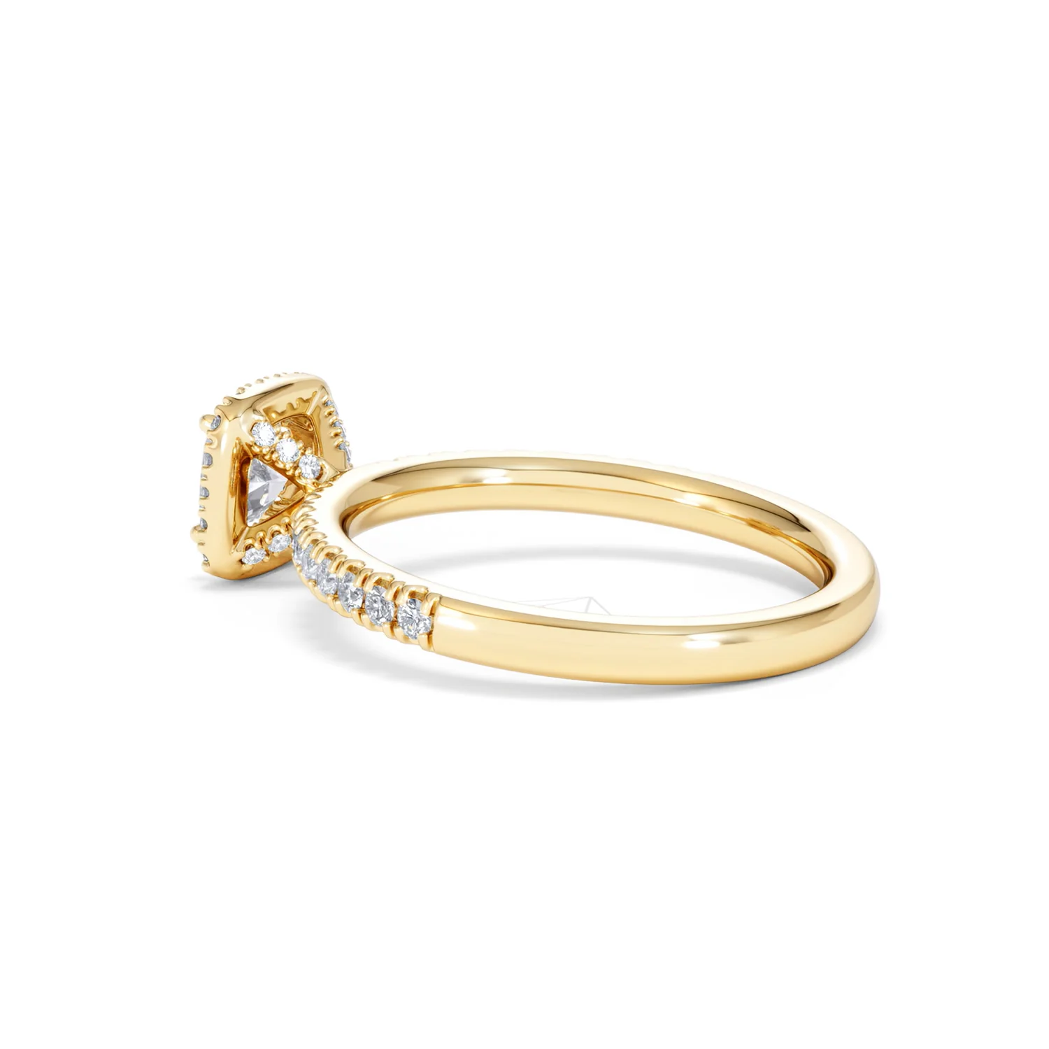 Beatrice Diamond Halo Engagement Ring in 18K Gold 1ct G/SI2 - Image 61
