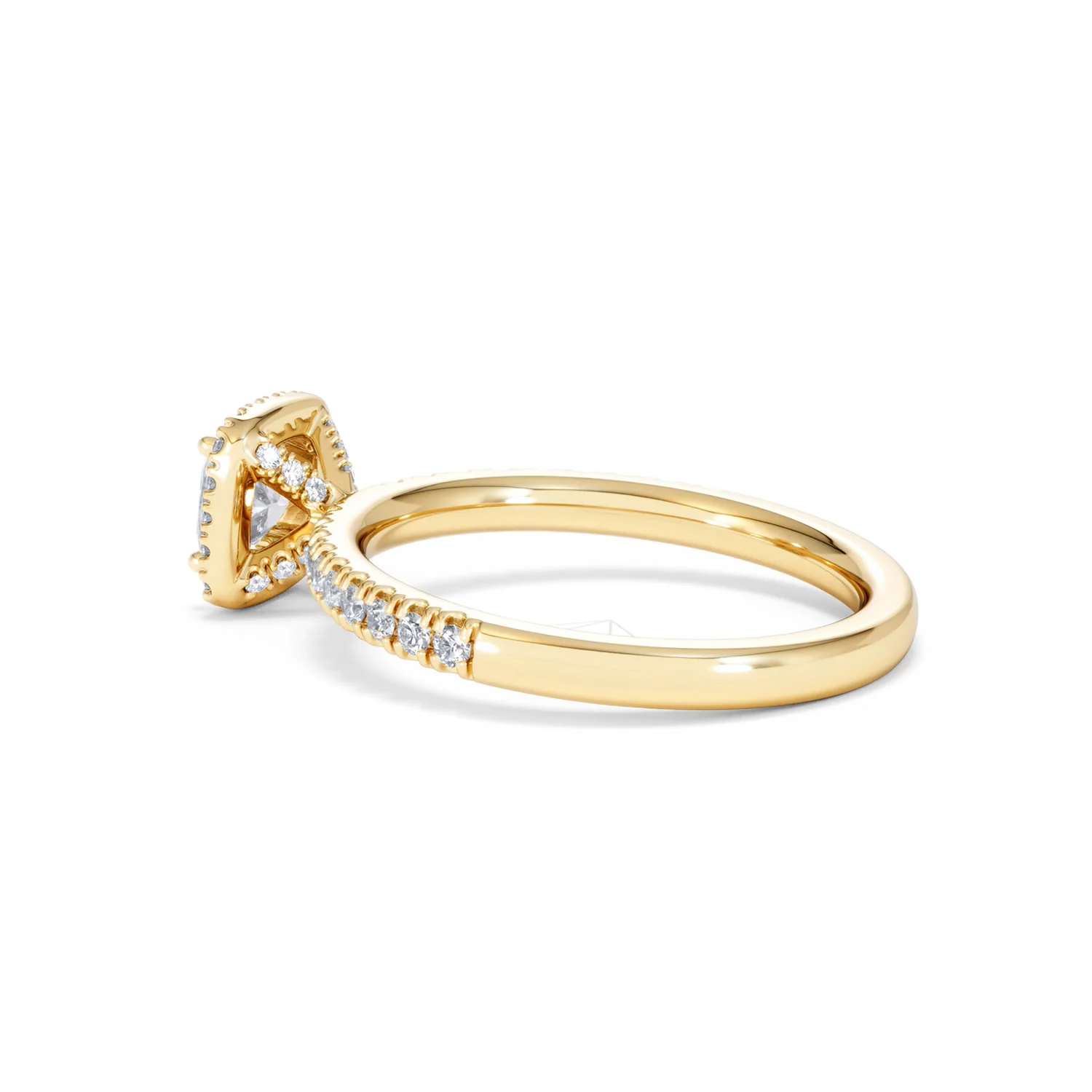 Beatrice Diamond Halo Engagement Ring in 18K Gold 1ct G/SI2 - Image 62