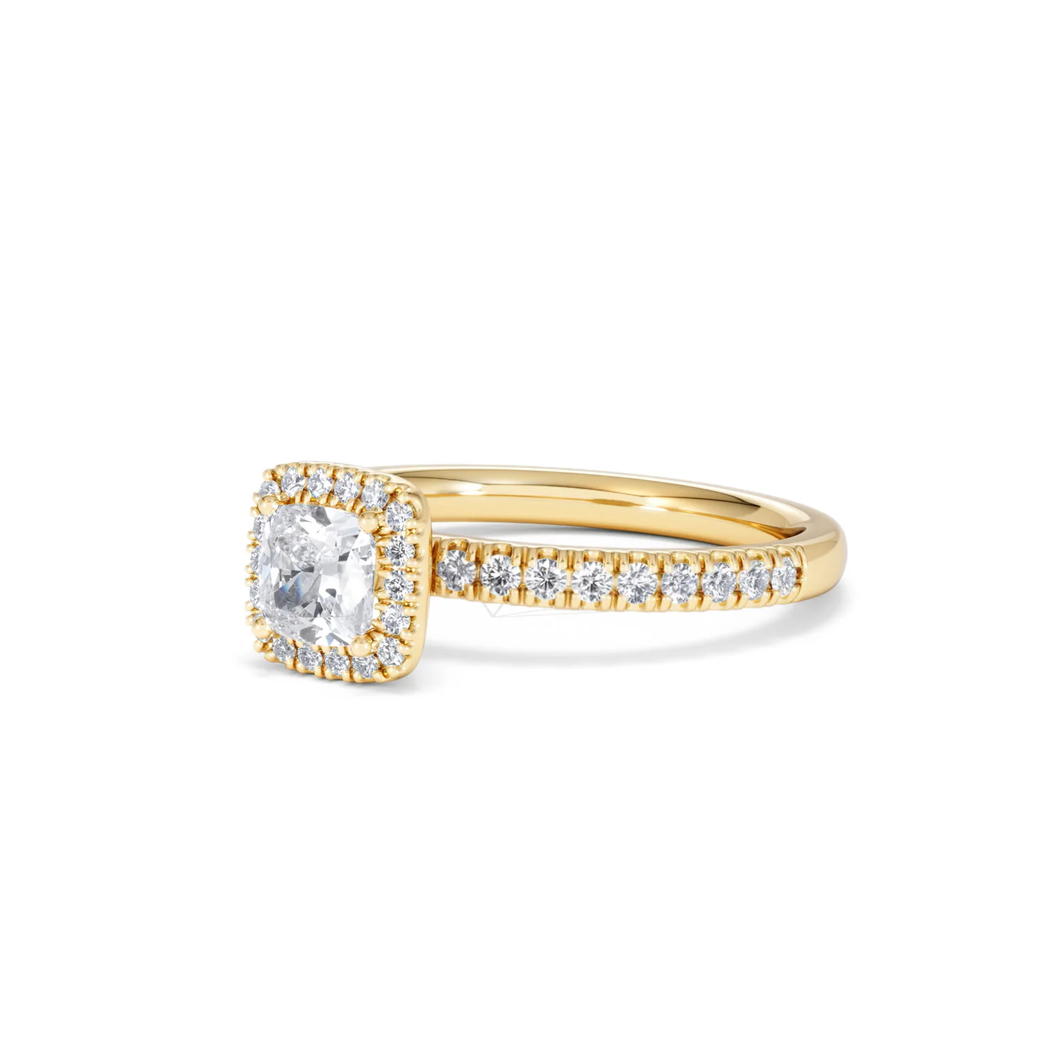 Beatrice Diamond Halo Engagement Ring in 18K Gold 1ct G/SI2 - Image 80