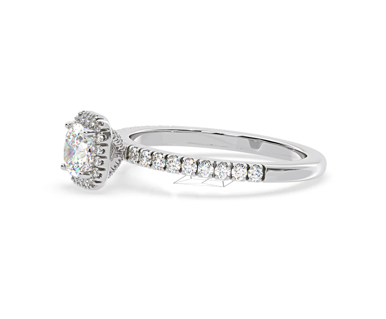 Beatrice GIA Diamond Halo Engagement Ring in Platinum 1.25ct G/SI2 - Image 102