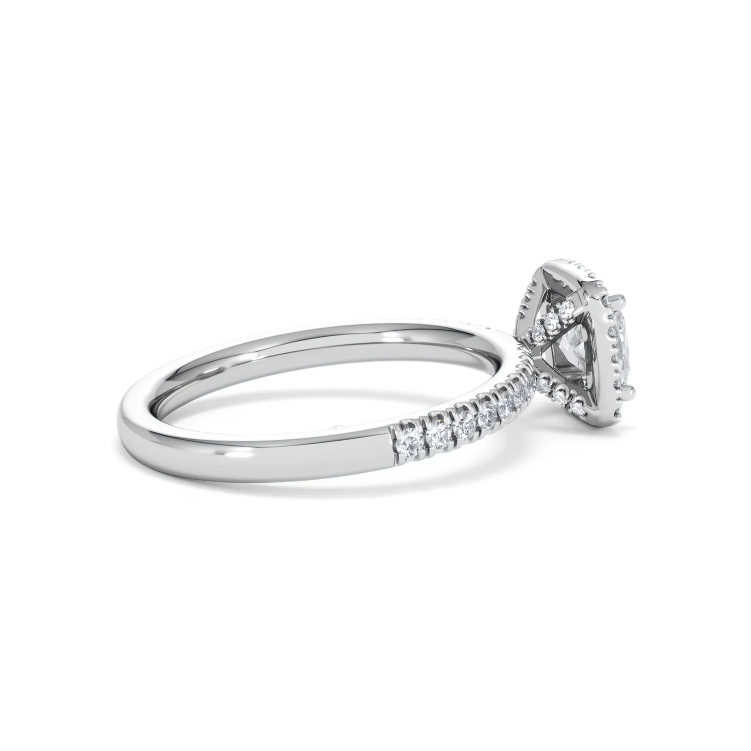 Beatrice GIA Diamond Halo Engagement Ring in Platinum 1.25ct G/SI2 - Image 32