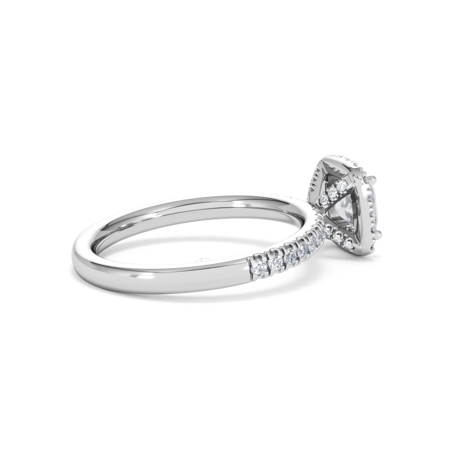 Beatrice GIA Diamond Halo Engagement Ring in Platinum 1.25ct G/SI2 - Image 33