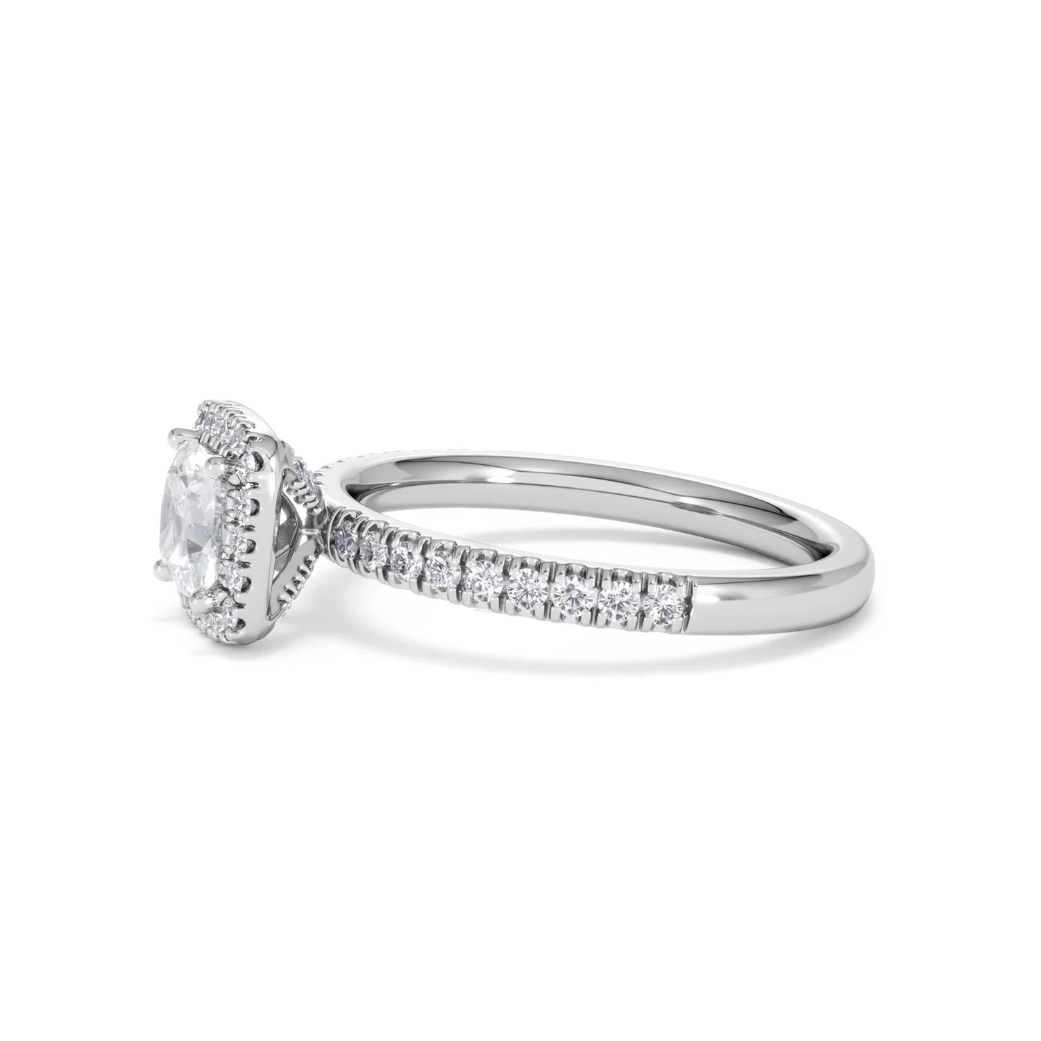 Beatrice GIA Diamond Halo Engagement Ring in Platinum 1.25ct G/SI2 - Image 72