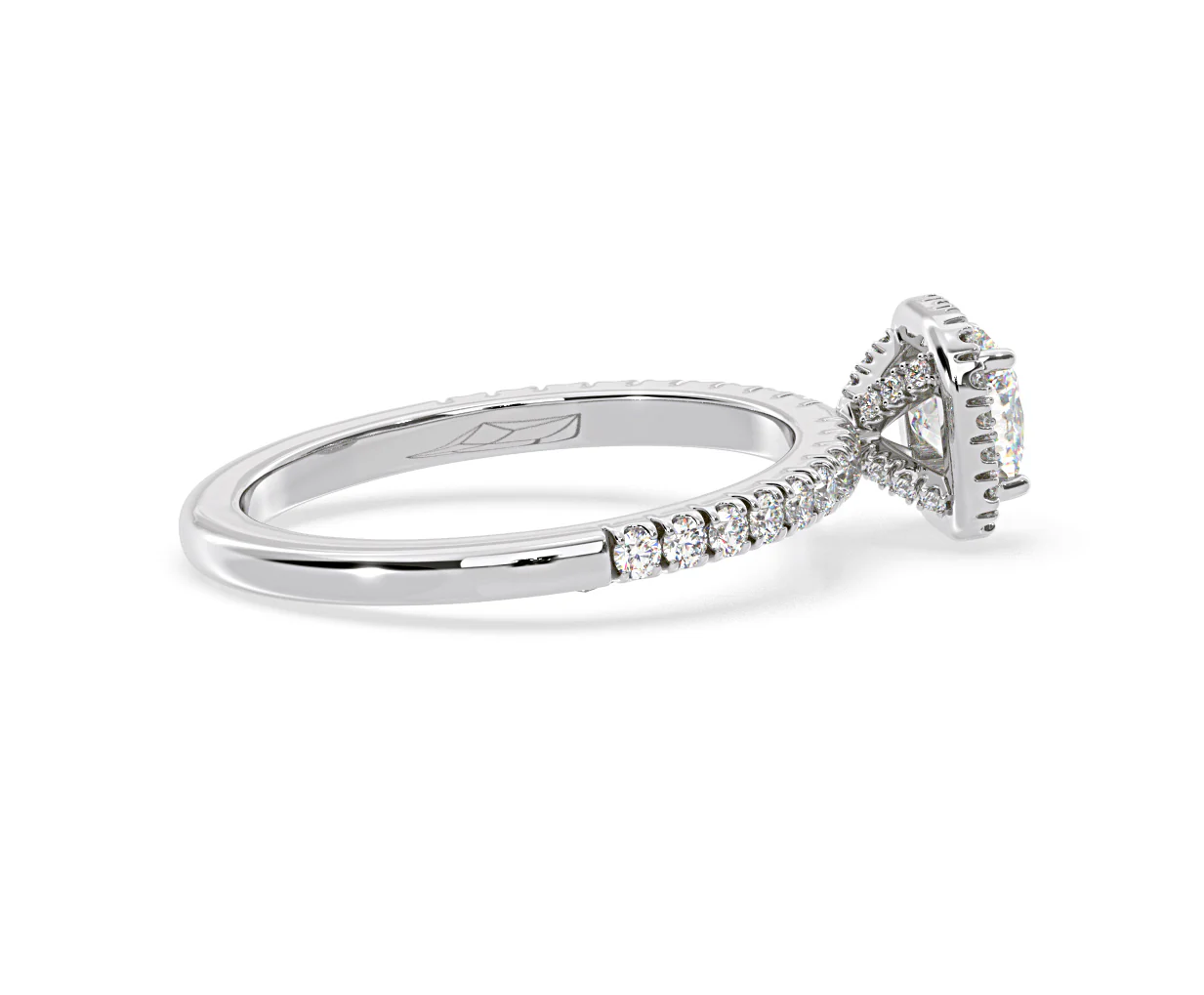 Beatrice GIA Diamond Halo Engagement Ring in Platinum 1.25ct G/VS1 - Image 63