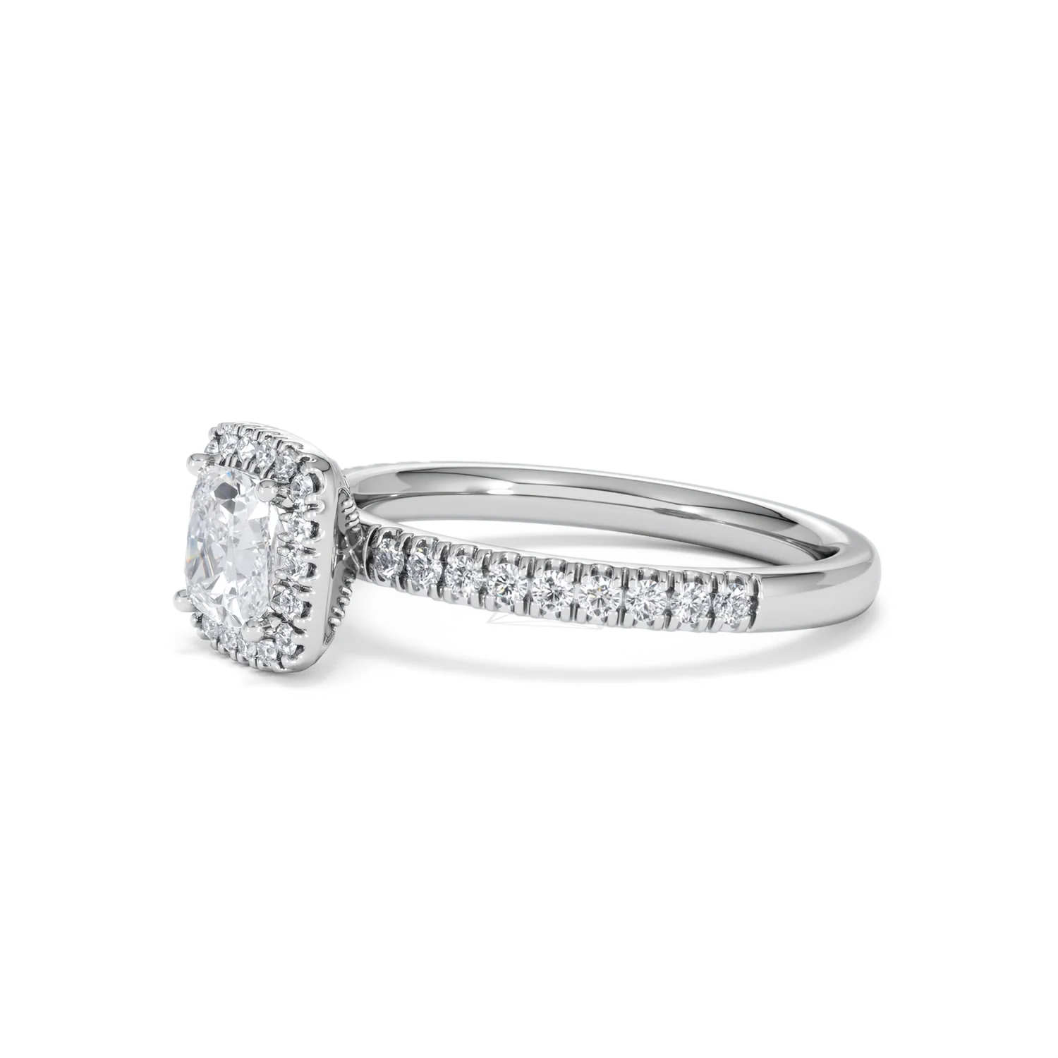 Beatrice GIA Diamond Halo Engagement Ring in Platinum 1.25ct G/VS2 - Image 75