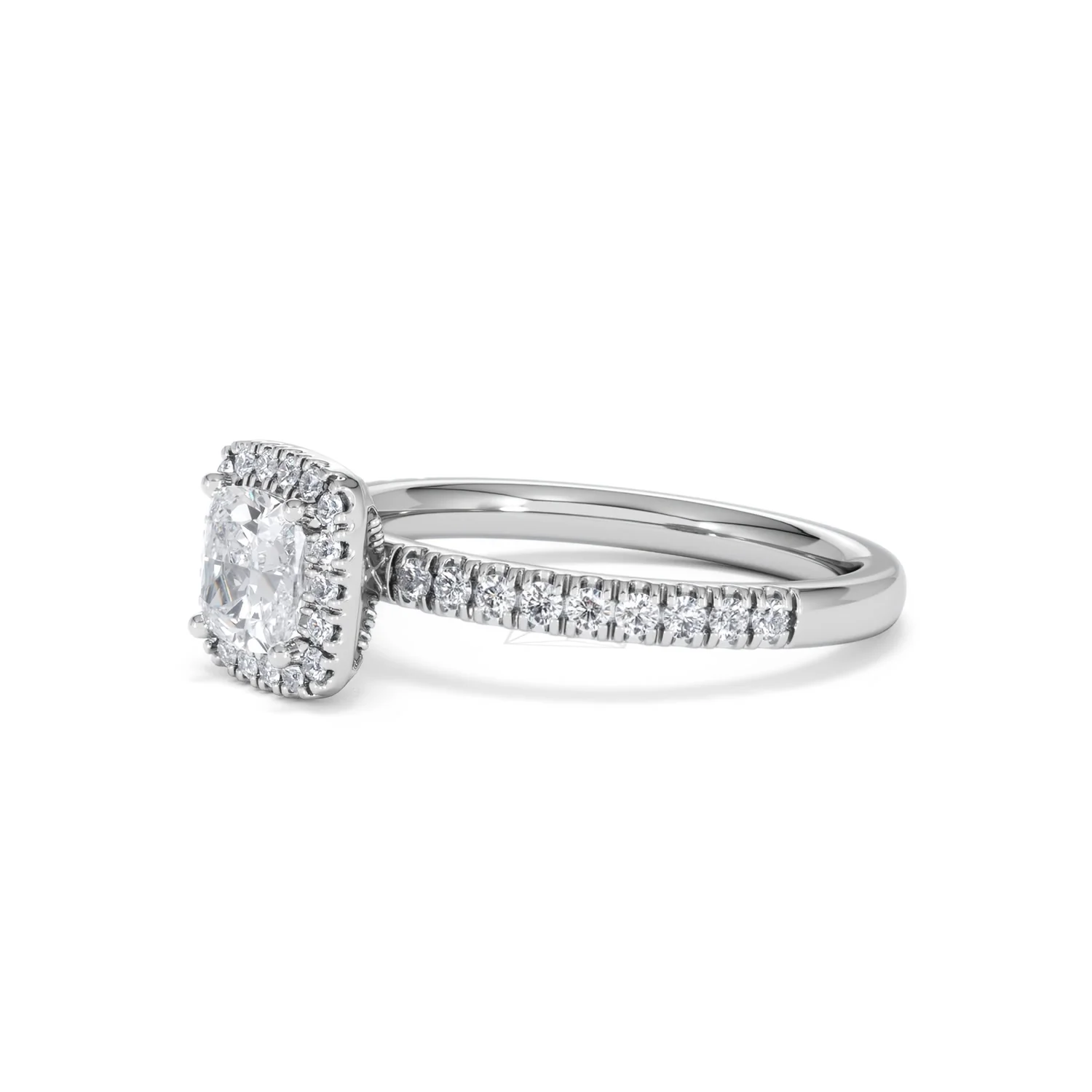 Beatrice GIA Diamond Halo Engagement Ring in Platinum 1.25ct G/VS2 - Image 76