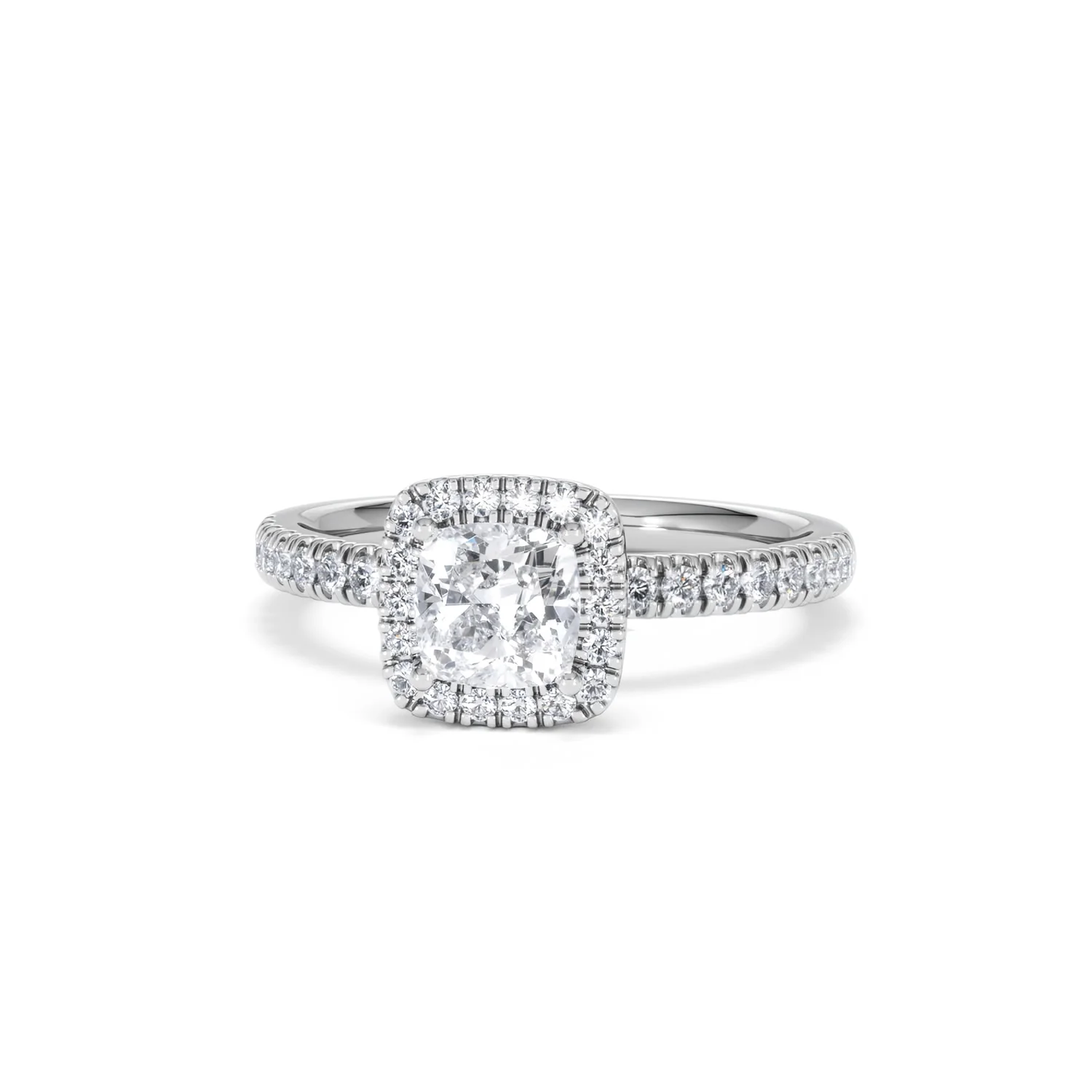 Beatrice GIA Diamond Halo Engagement Ring in Platinum 1.25ct G/VS2 - Image 86
