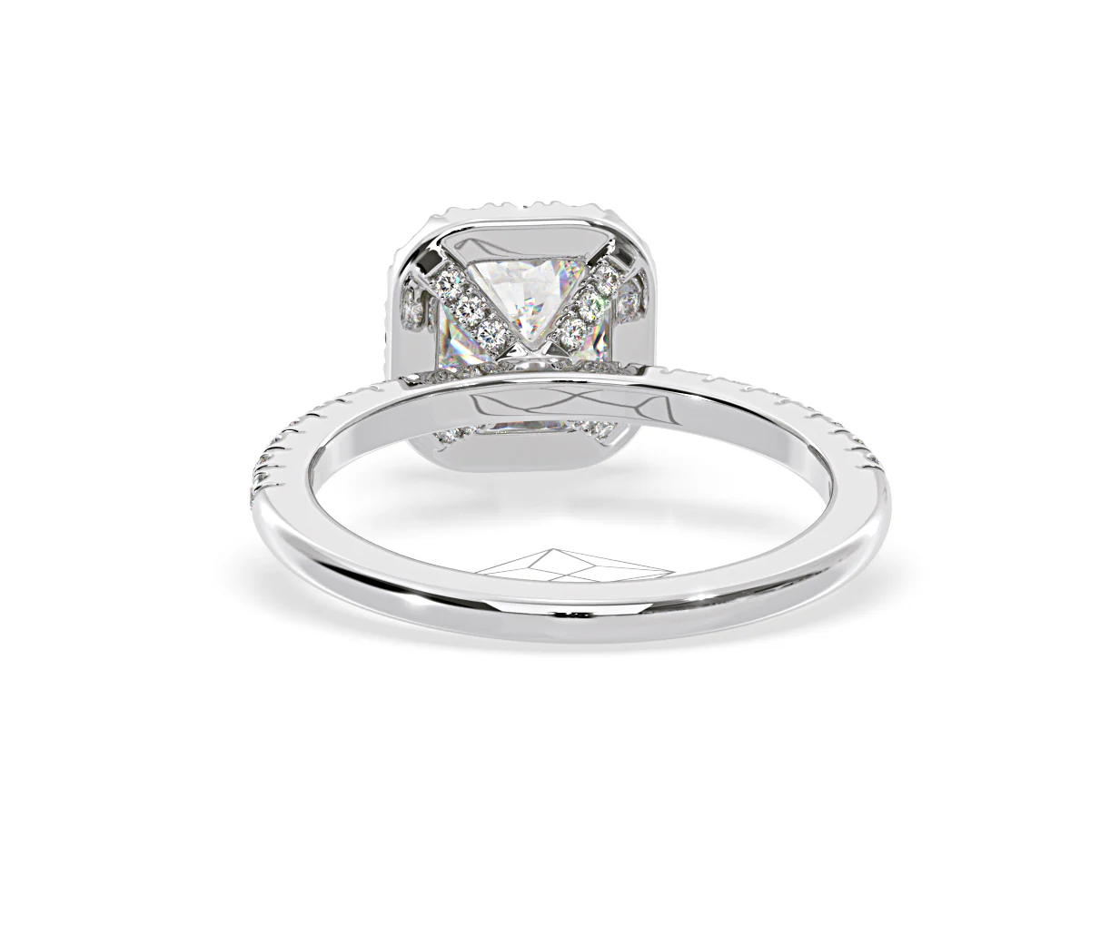 Beatrice GIA Diamond Halo Engagement Ring in Platinum 1.48ct G/SI2 - Image 45