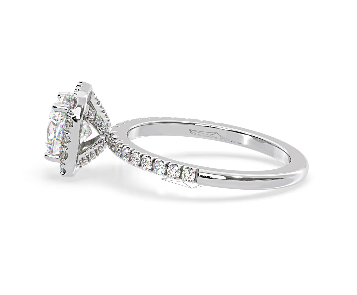 Beatrice GIA Diamond Halo Engagement Ring in Platinum 1.65ct G/VS2 - Image 109