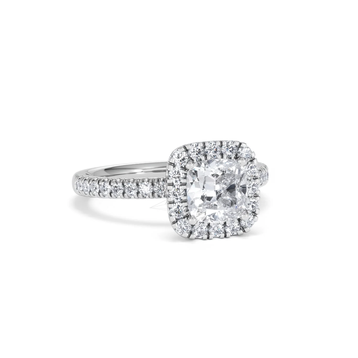 Beatrice GIA Diamond Halo Engagement Ring in Platinum 1.65ct G/VS2 - Image 12
