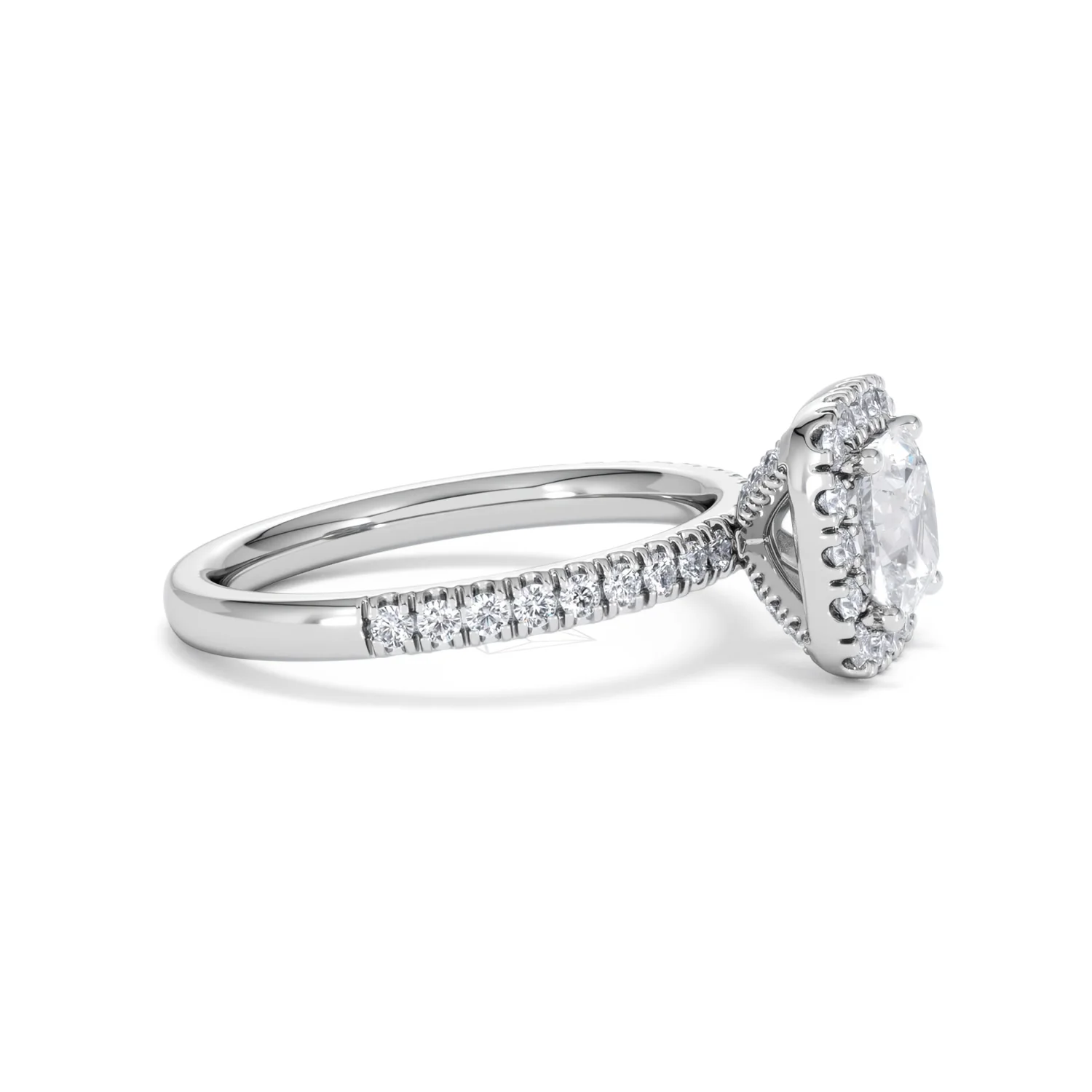 Beatrice GIA Diamond Halo Engagement Ring in Platinum 1.65ct G/VS2 - Image 24