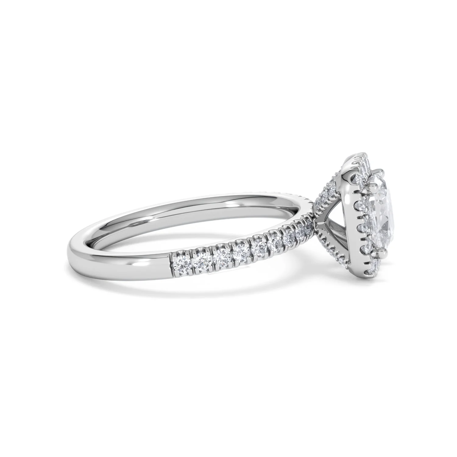Beatrice GIA Diamond Halo Engagement Ring in Platinum 1.65ct G/VS2 - Image 26