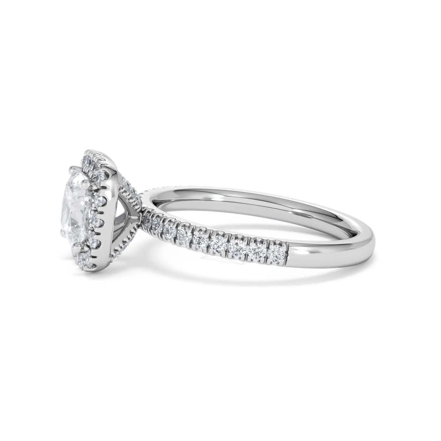 Beatrice GIA Diamond Halo Engagement Ring in Platinum 1.65ct G/VS2 - Image 71