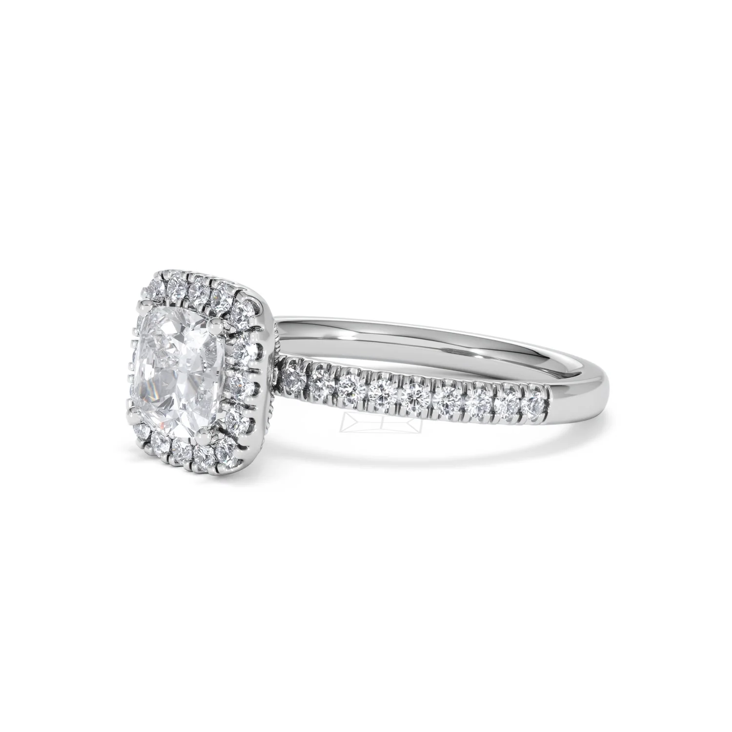 Beatrice GIA Diamond Halo Engagement Ring in Platinum 1.65ct G/VS2 - Image 77