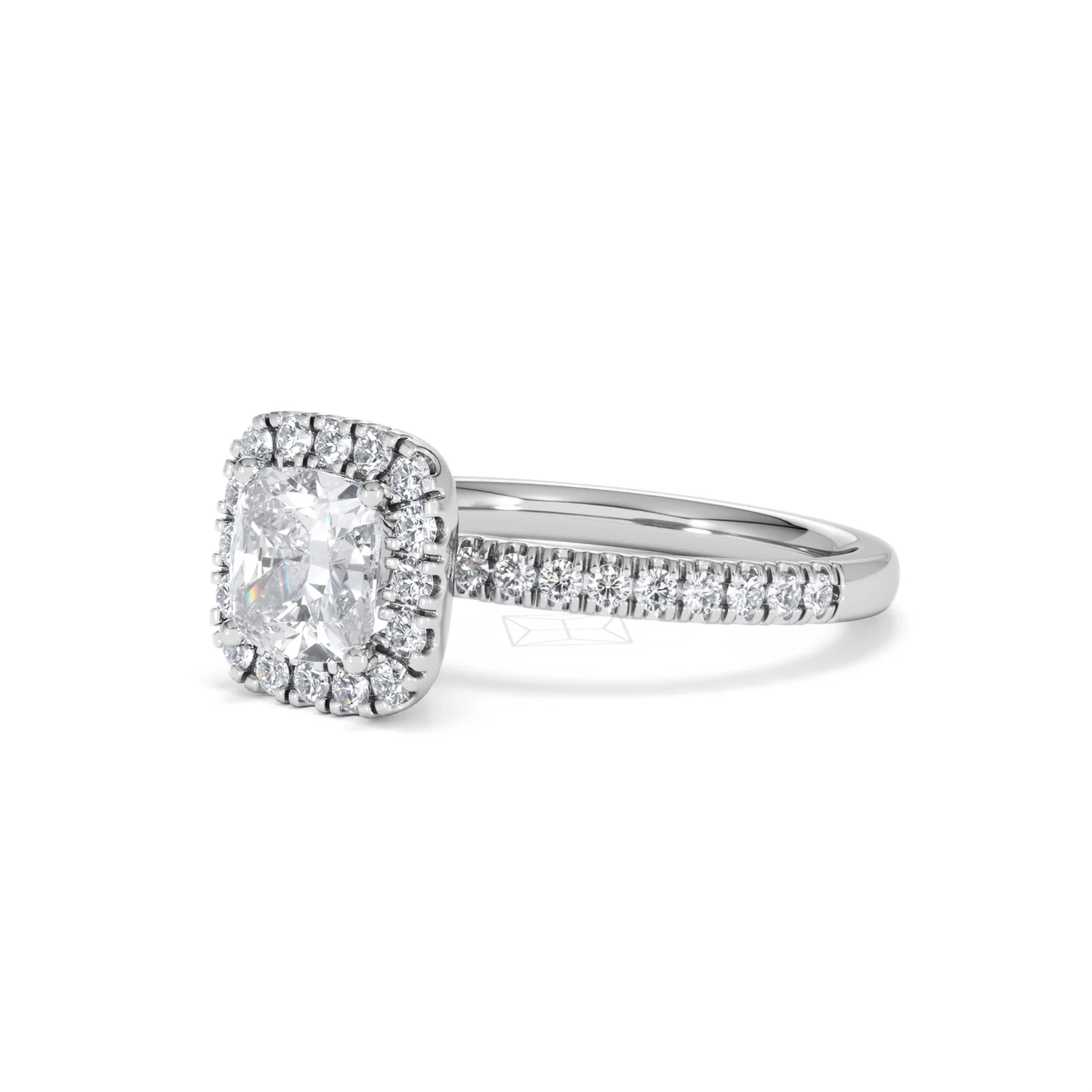 Beatrice GIA Diamond Halo Engagement Ring in Platinum 1.65ct G/VS2 - Image 79