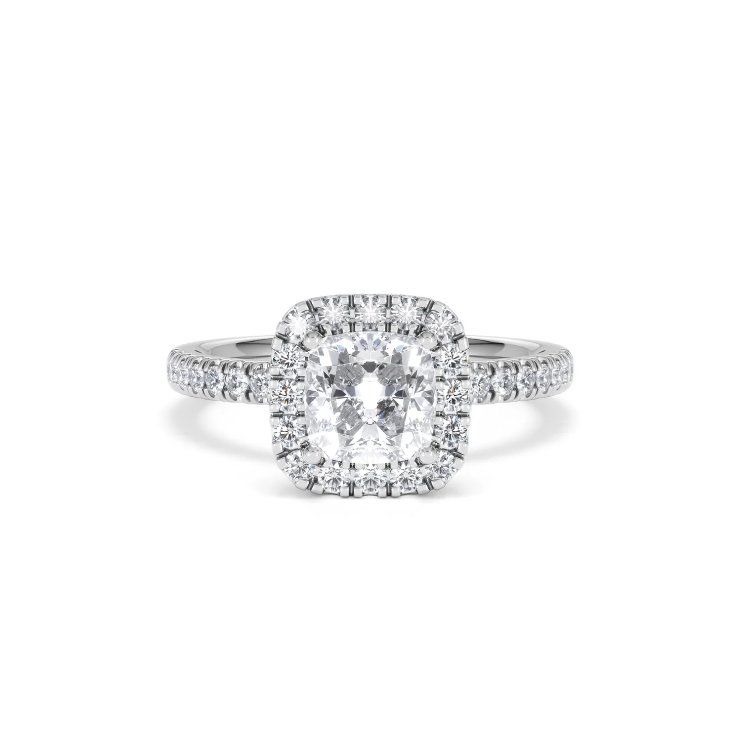 Beatrice GIA Diamond Halo Engagement Ring in Platinum 1.65ct G/VS2 - Image 8