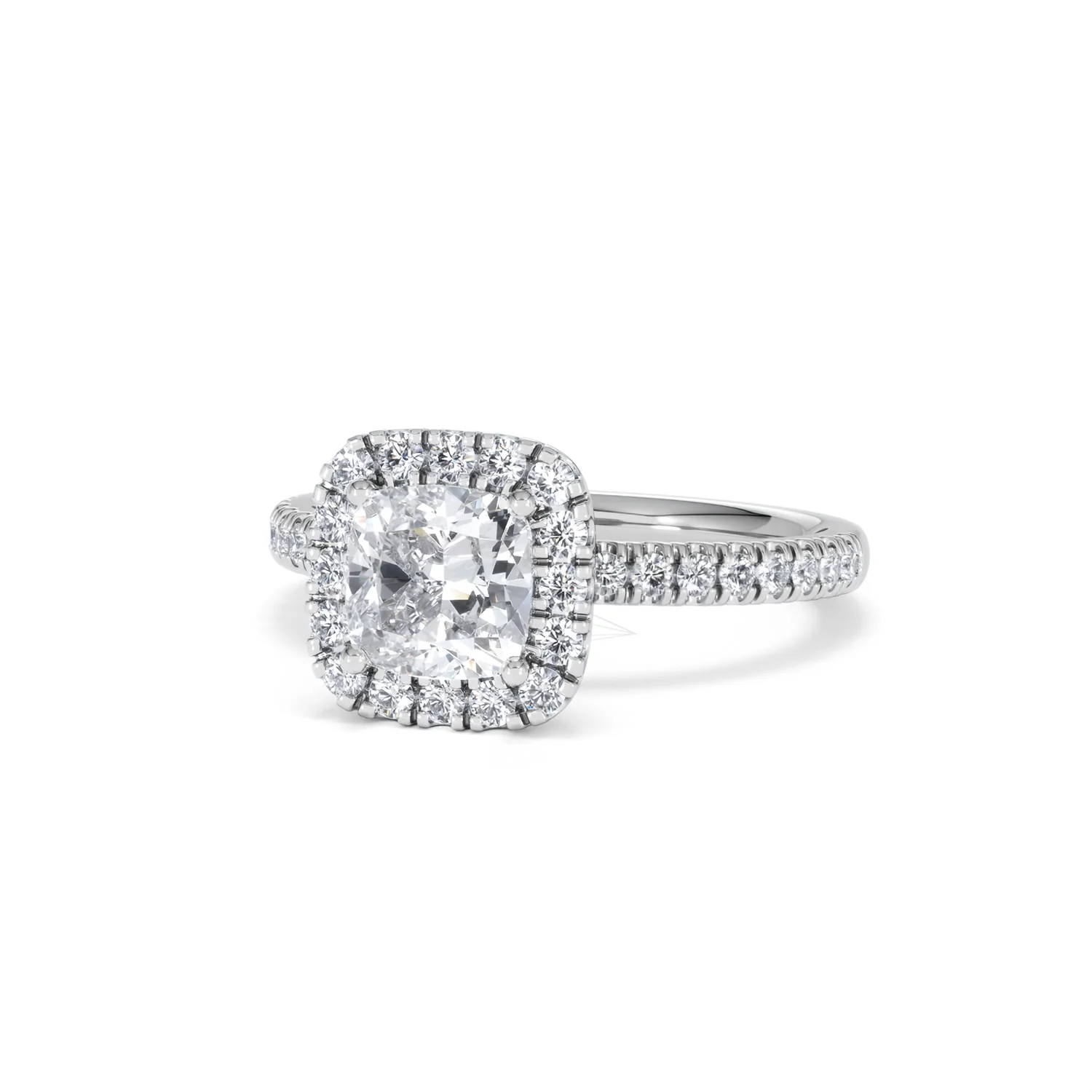 Beatrice GIA Diamond Halo Engagement Ring in Platinum 1.65ct G/VS2 - Image 84