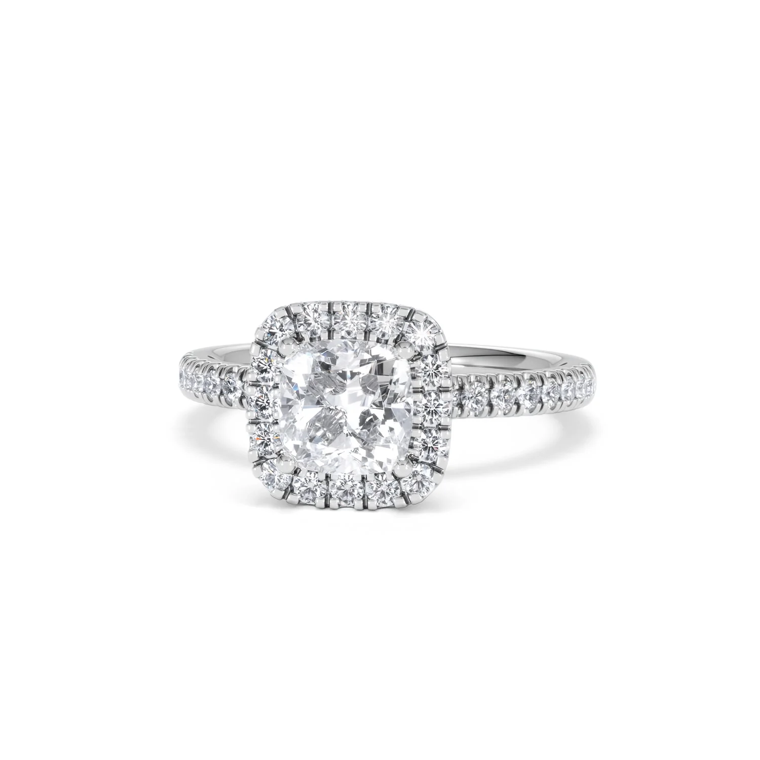 Beatrice GIA Diamond Halo Engagement Ring in Platinum 1.65ct G/VS2 - Image 86