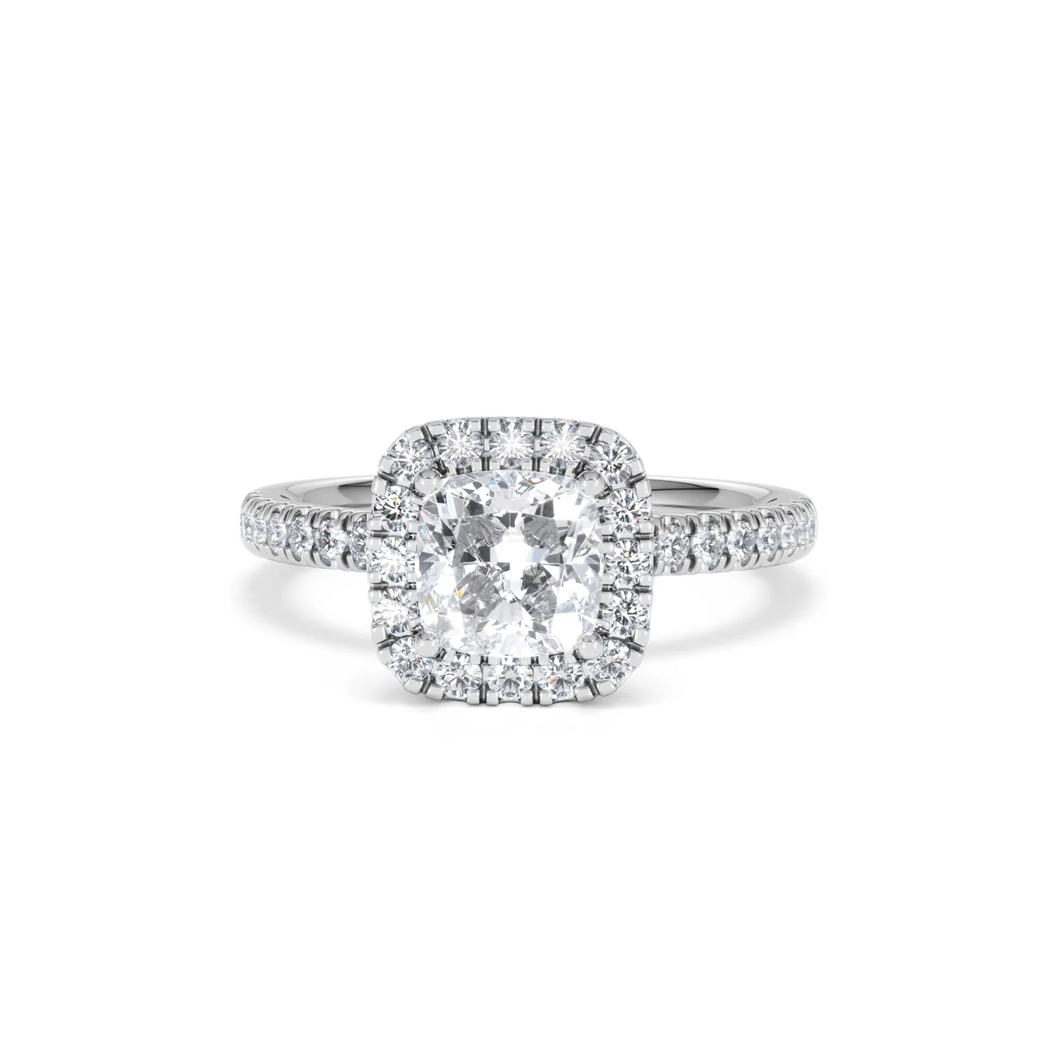 Beatrice GIA Diamond Halo Engagement Ring in Platinum 1.65ct G/VS2 - Image 87