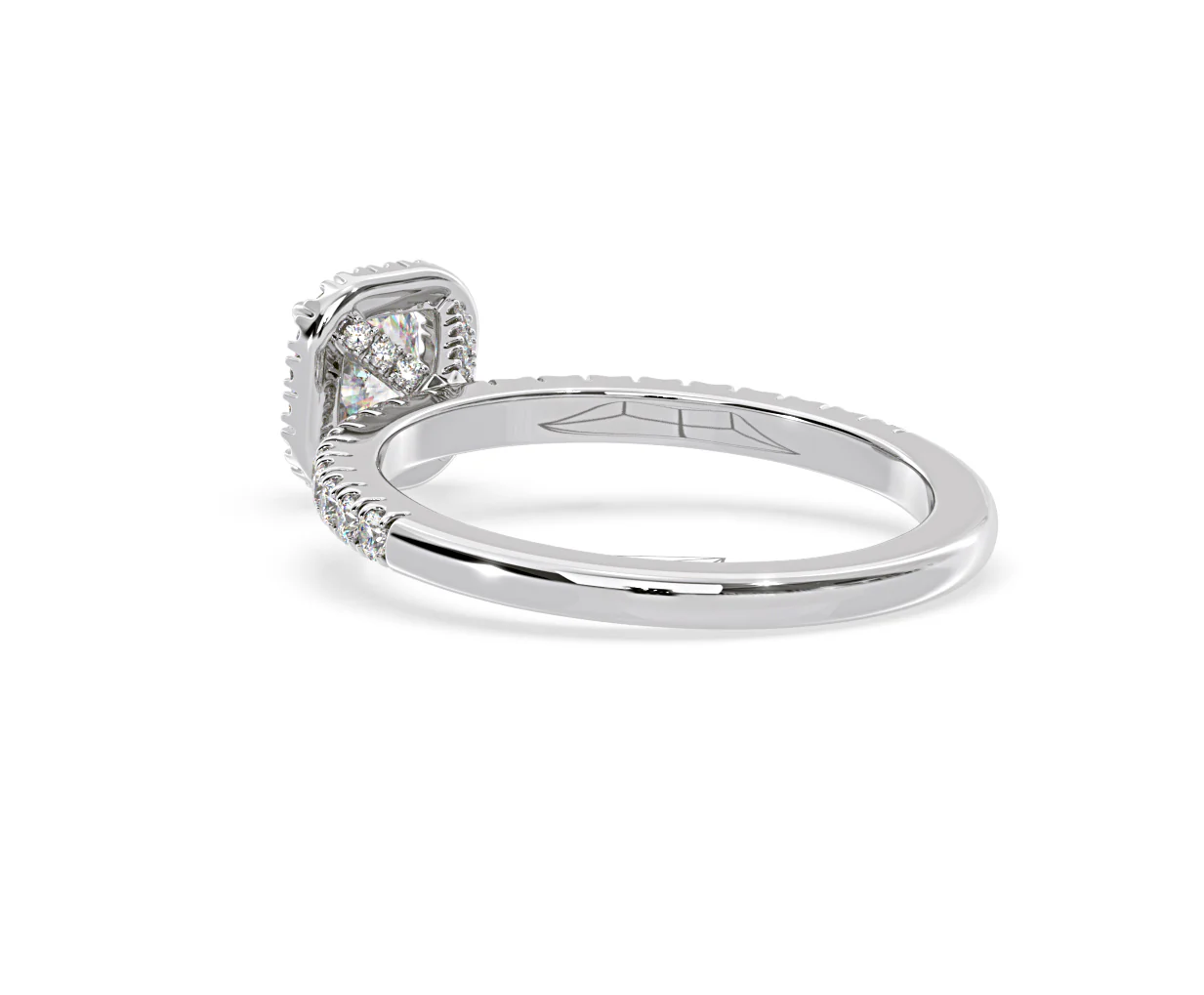 Beatrice Diamond Halo Engagement Ring in Platinum 1ct G/SI1 - Image 38
