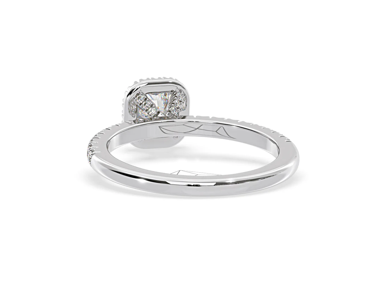 Beatrice Diamond Halo Engagement Ring in Platinum 1ct G/SI1 - Image 43