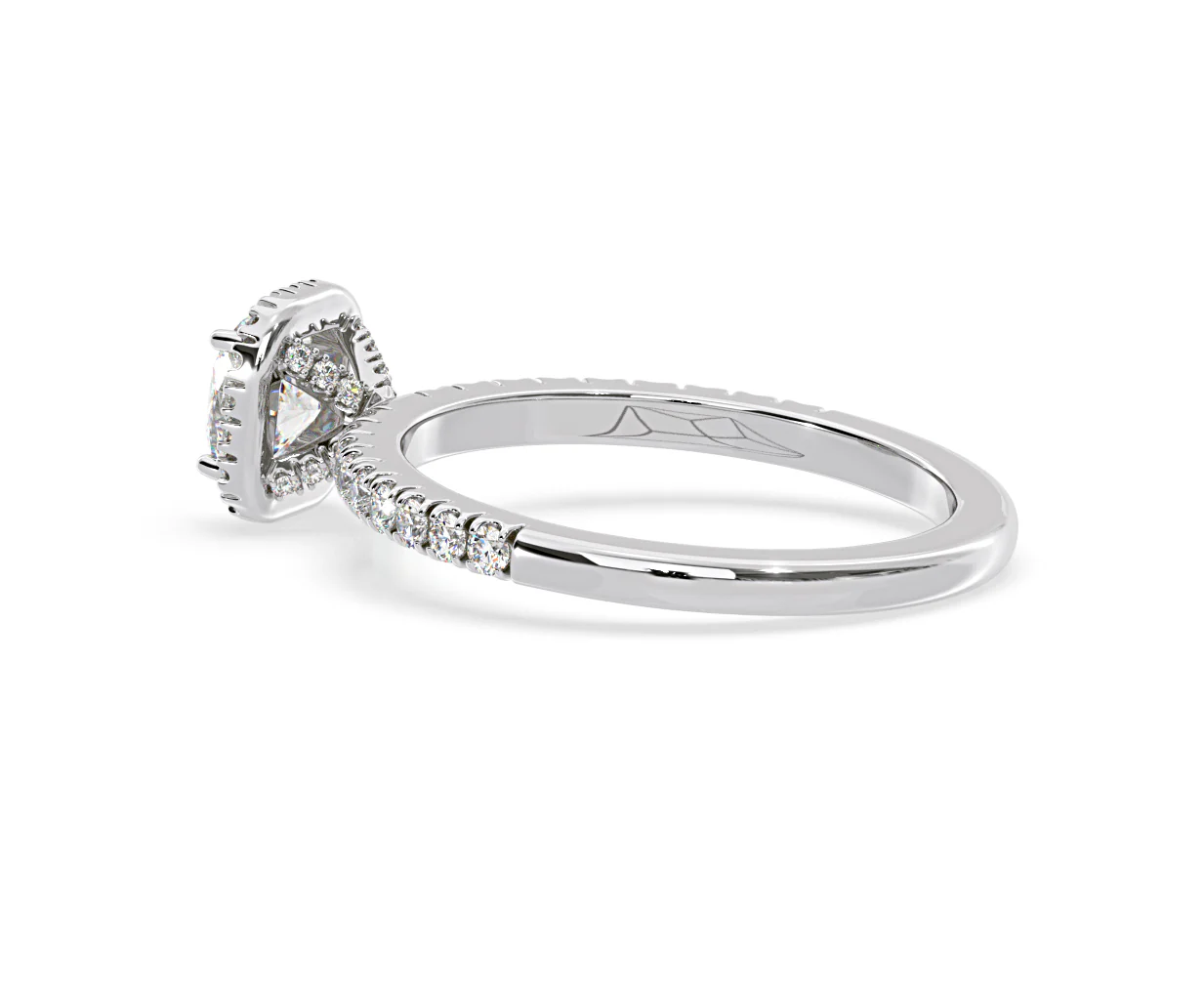 Beatrice Diamond Halo Engagement Ring in Platinum 1ct G/VS1 - Image 33