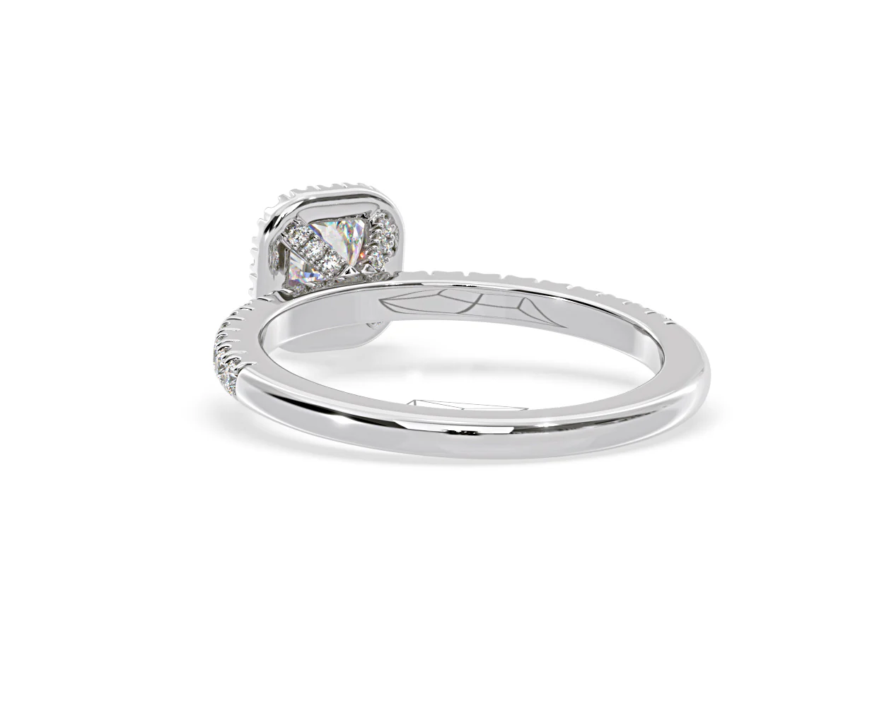 Beatrice Diamond Halo Engagement Ring in Platinum 1ct G/VS2 - Image 122