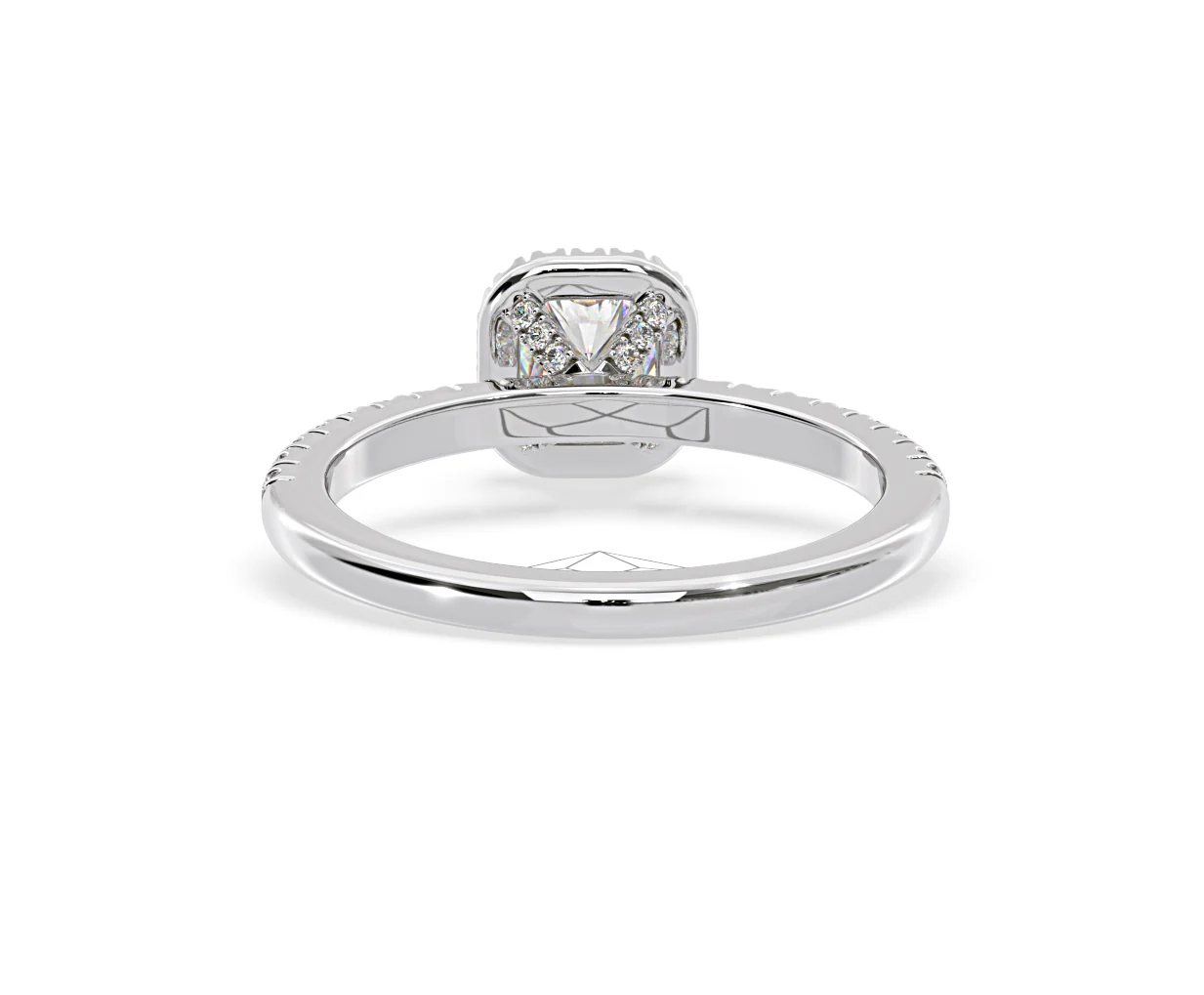 Beatrice Diamond Halo Engagement Ring in Platinum 1ct G/VS2 - Image 127