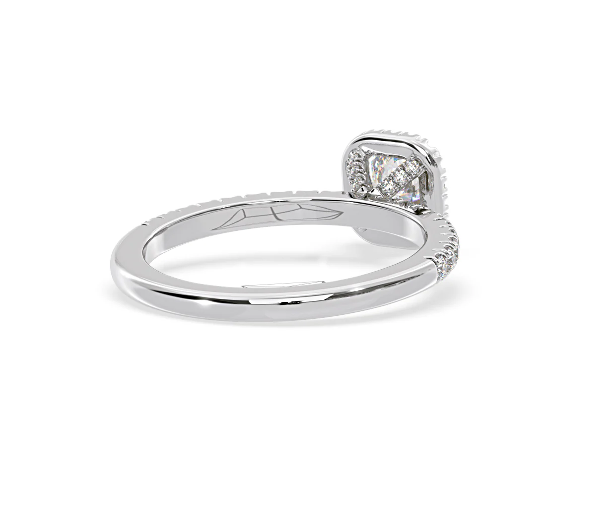 Beatrice Diamond Halo Engagement Ring in Platinum 1ct G/VS2 - Image 134