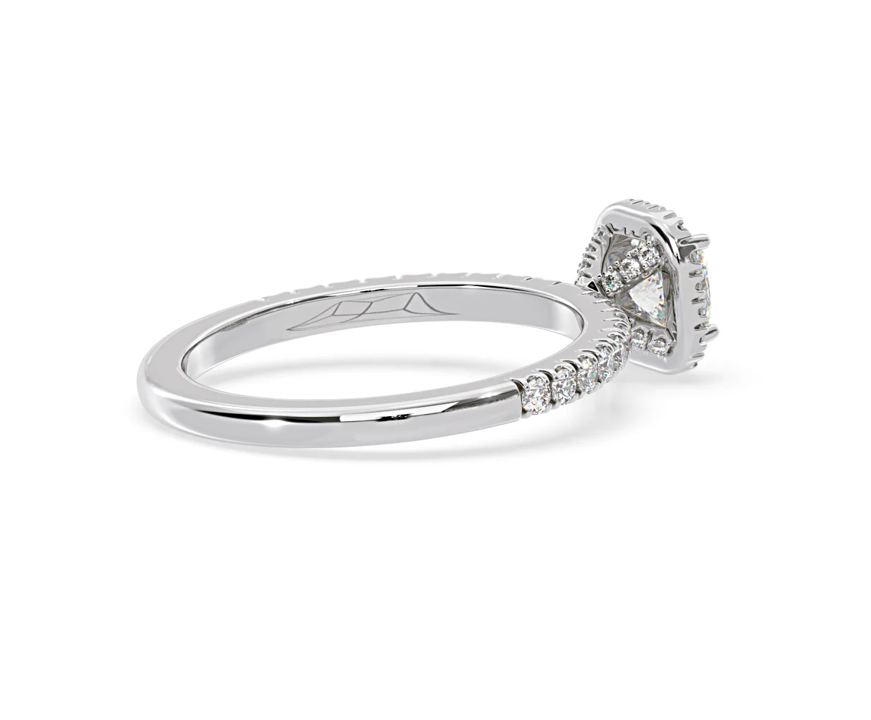 Beatrice Diamond Halo Engagement Ring in Platinum 1ct G/VS2 - Image 140