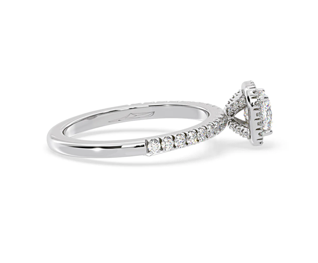 Beatrice Diamond Halo Engagement Ring in Platinum 1ct G/VS2 - Image 146