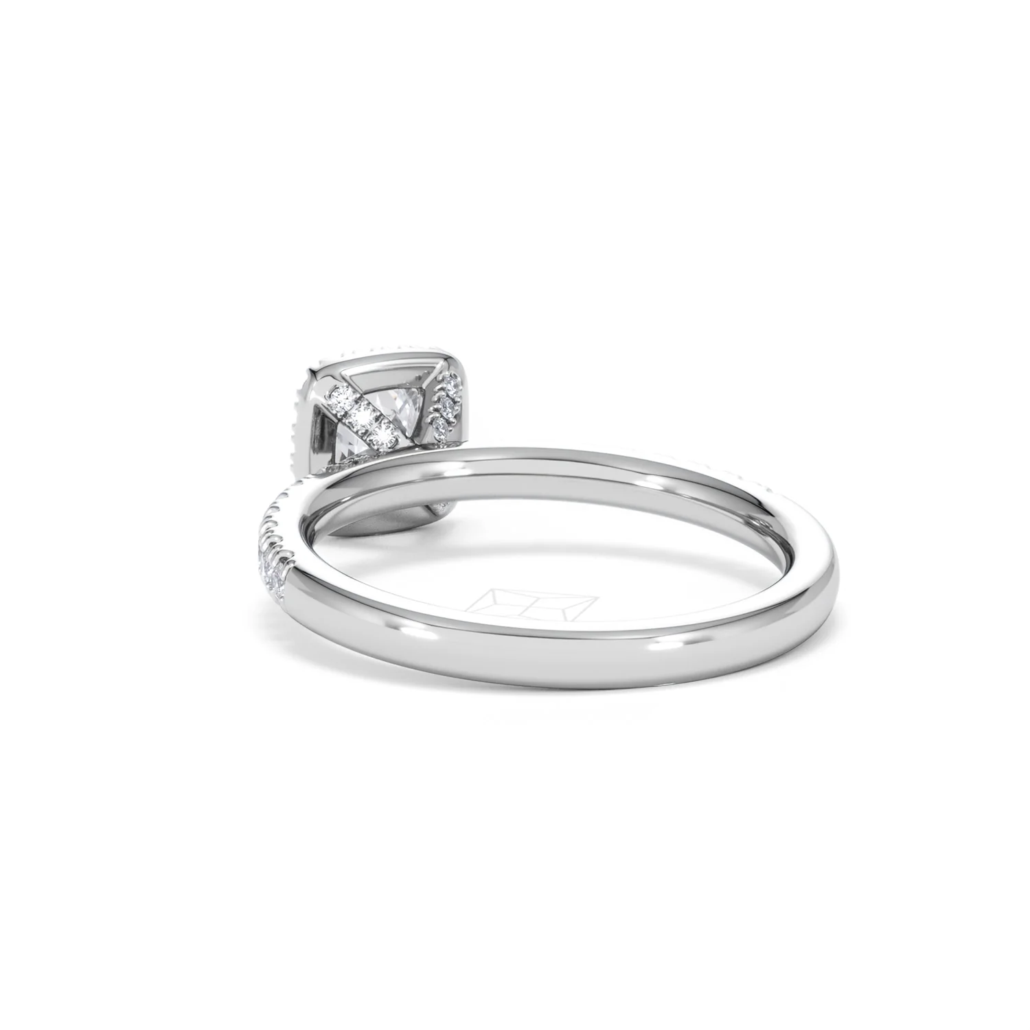 Beatrice Diamond Halo Engagement Ring in Platinum 1ct G/VS2 - Image 54