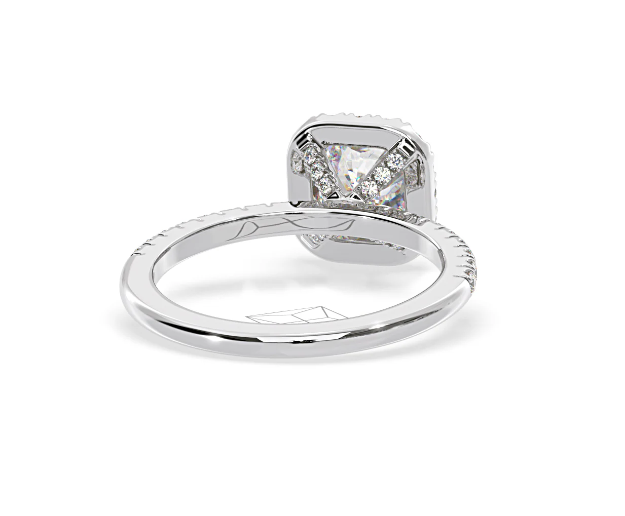 Beatrice Lab Diamond Halo Engagement Ring 18K White Gold 1.65ct F/VS1 - Image 131
