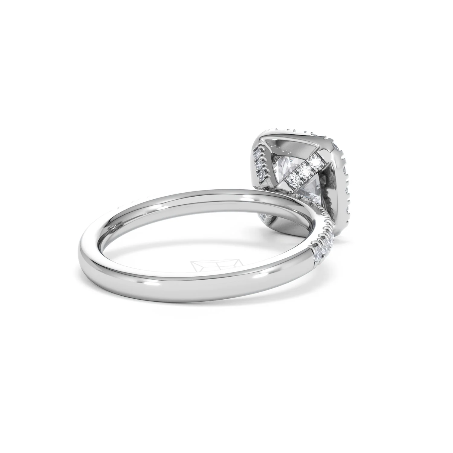 Beatrice Lab Diamond Halo Engagement Ring 18K White Gold 1.65ct F/VS1 - Image 40