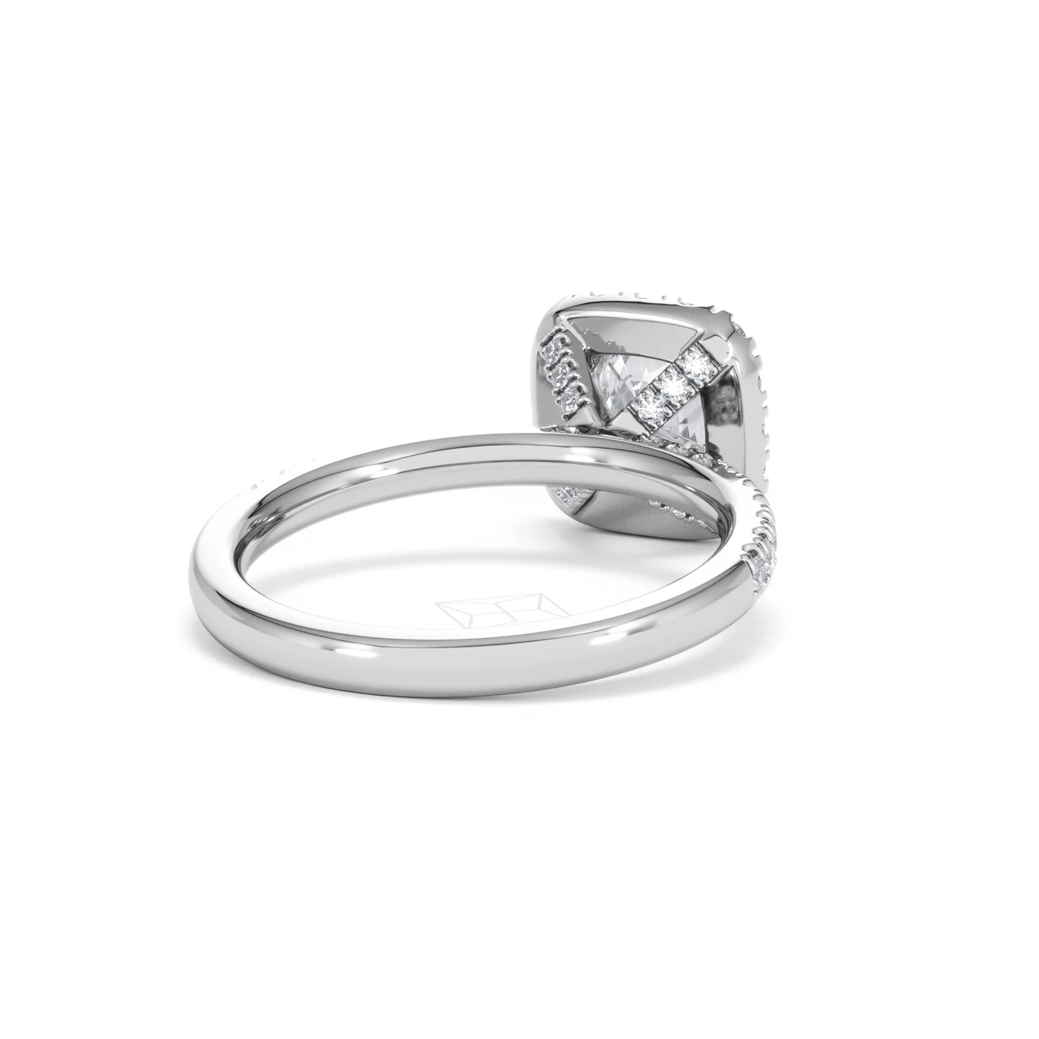 Beatrice Lab Diamond Halo Engagement Ring 18K White Gold 1.65ct F/VS1 - Image 42