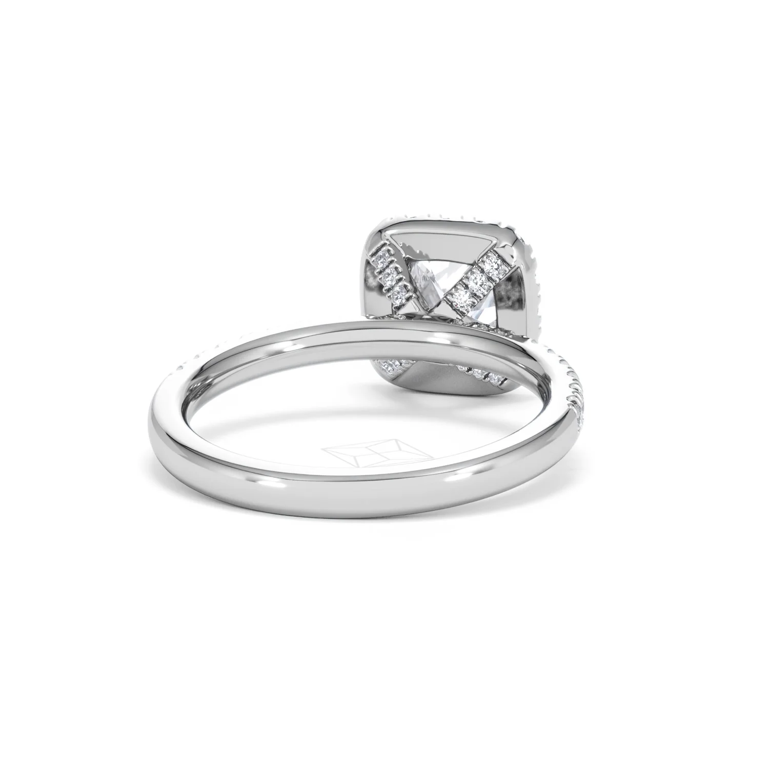 Beatrice Lab Diamond Halo Engagement Ring 18K White Gold 1.65ct F/VS1 - Image 44