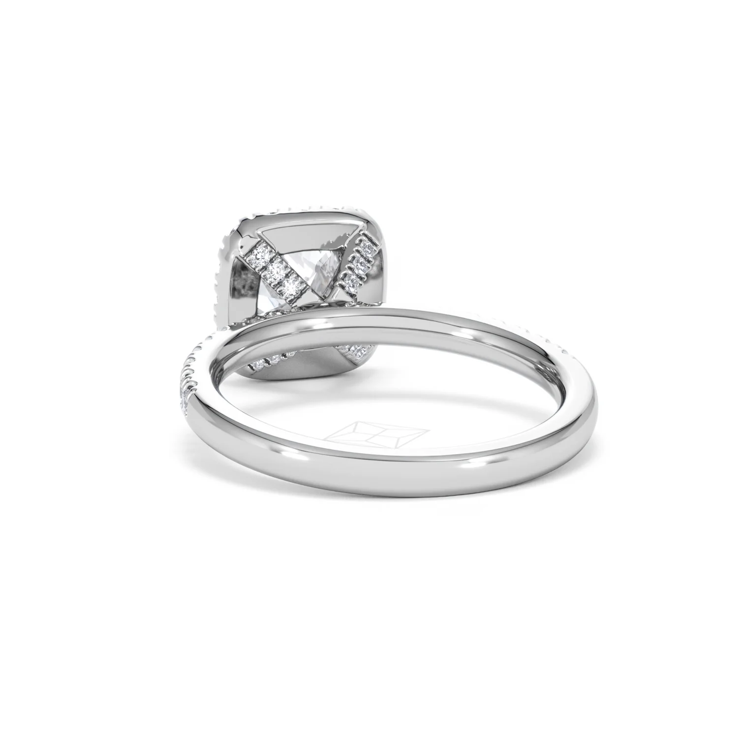 Beatrice Lab Diamond Halo Engagement Ring 18K White Gold 1.65ct F/VS1 - Image 52