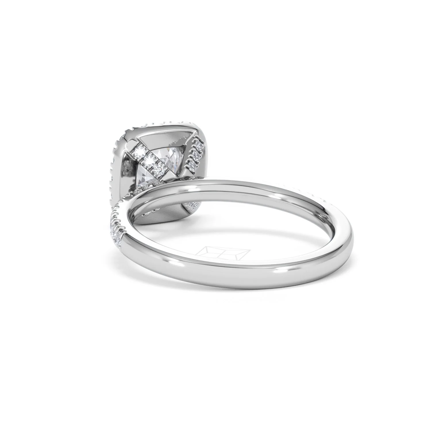 Beatrice Lab Diamond Halo Engagement Ring 18K White Gold 1.65ct F/VS1 - Image 54