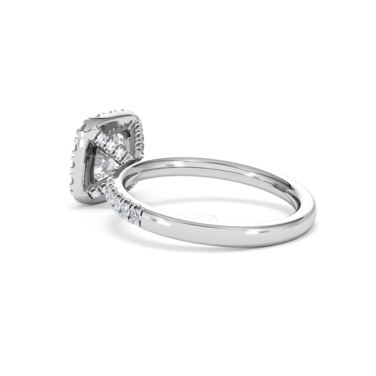 Beatrice Lab Diamond Halo Engagement Ring 18K White Gold 1.65ct F/VS1 - Image 59
