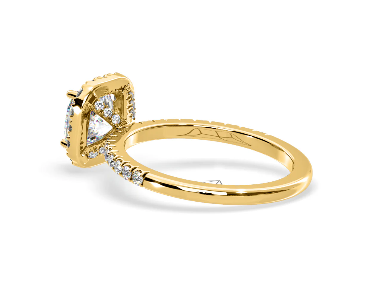 Beatrice Lab Diamond Halo Engagement Ring in 18K Gold 1.65ct F/VS1 - Image 116