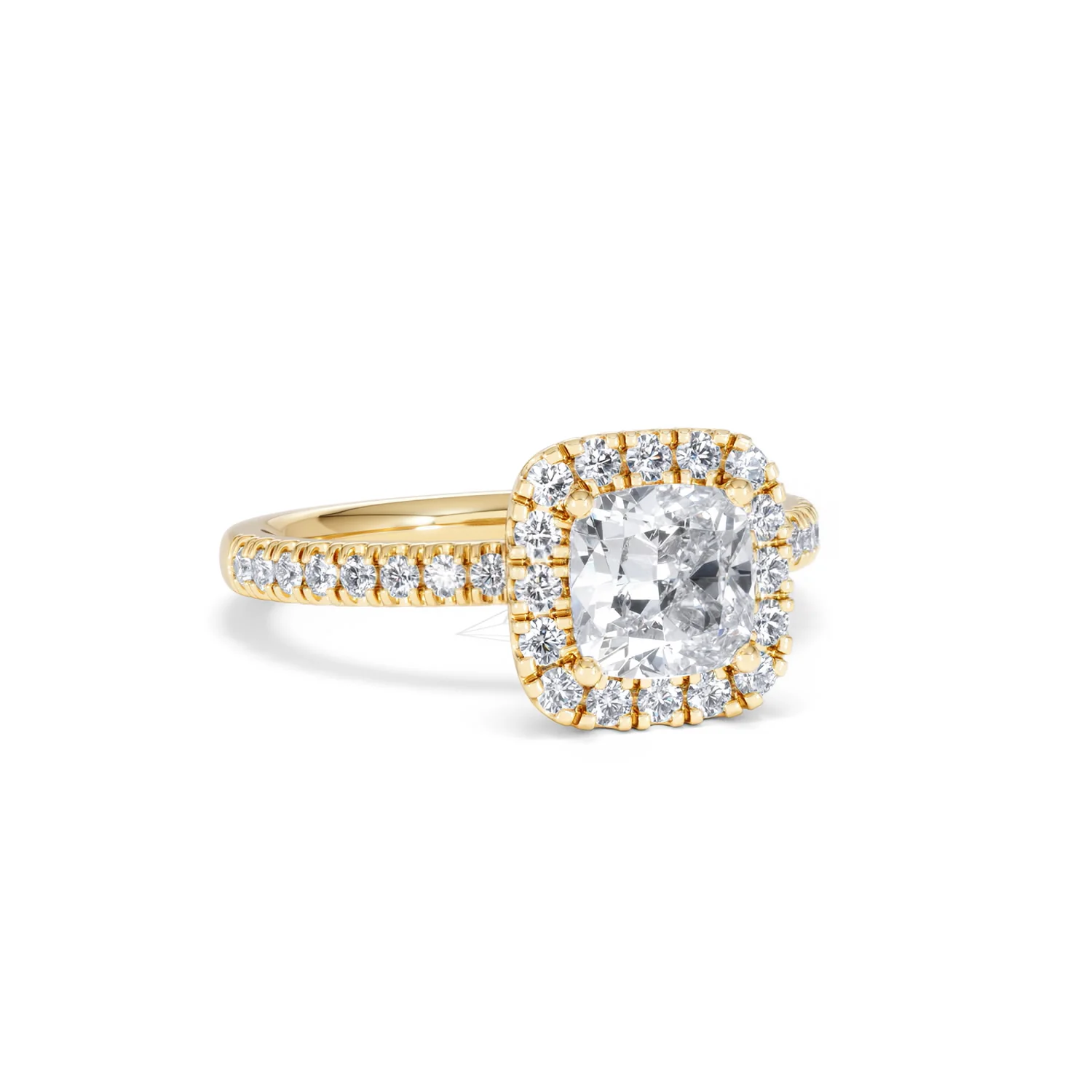 Beatrice Lab Diamond Halo Engagement Ring in 18K Gold 1.65ct F/VS1 - Image 12