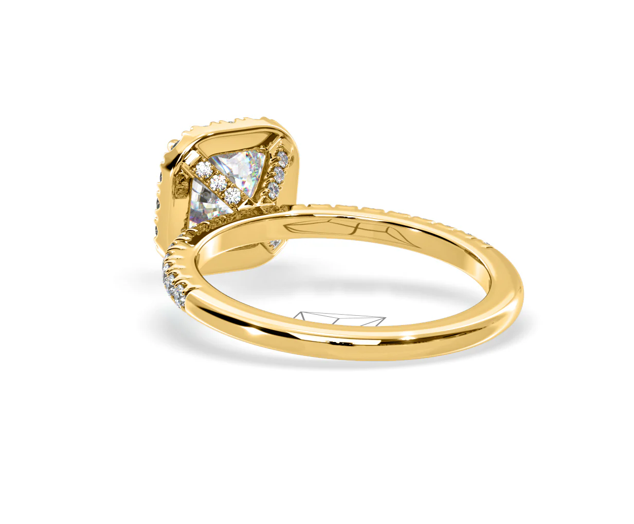 Beatrice Lab Diamond Halo Engagement Ring in 18K Gold 1.65ct F/VS1 - Image 121