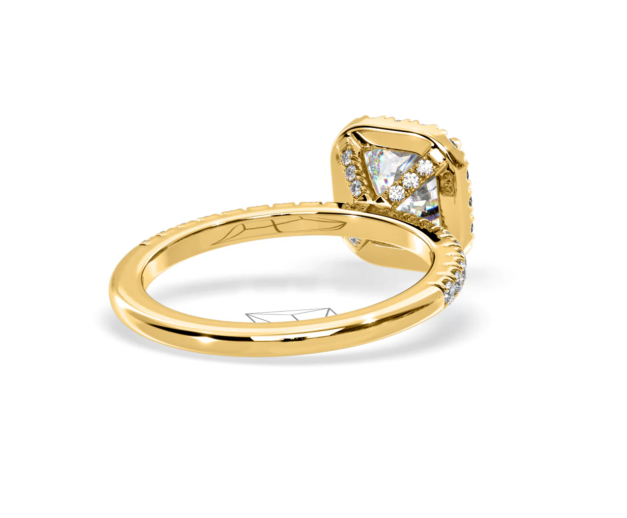 Beatrice Lab Diamond Halo Engagement Ring in 18K Gold 1.65ct F/VS1 - Image 134