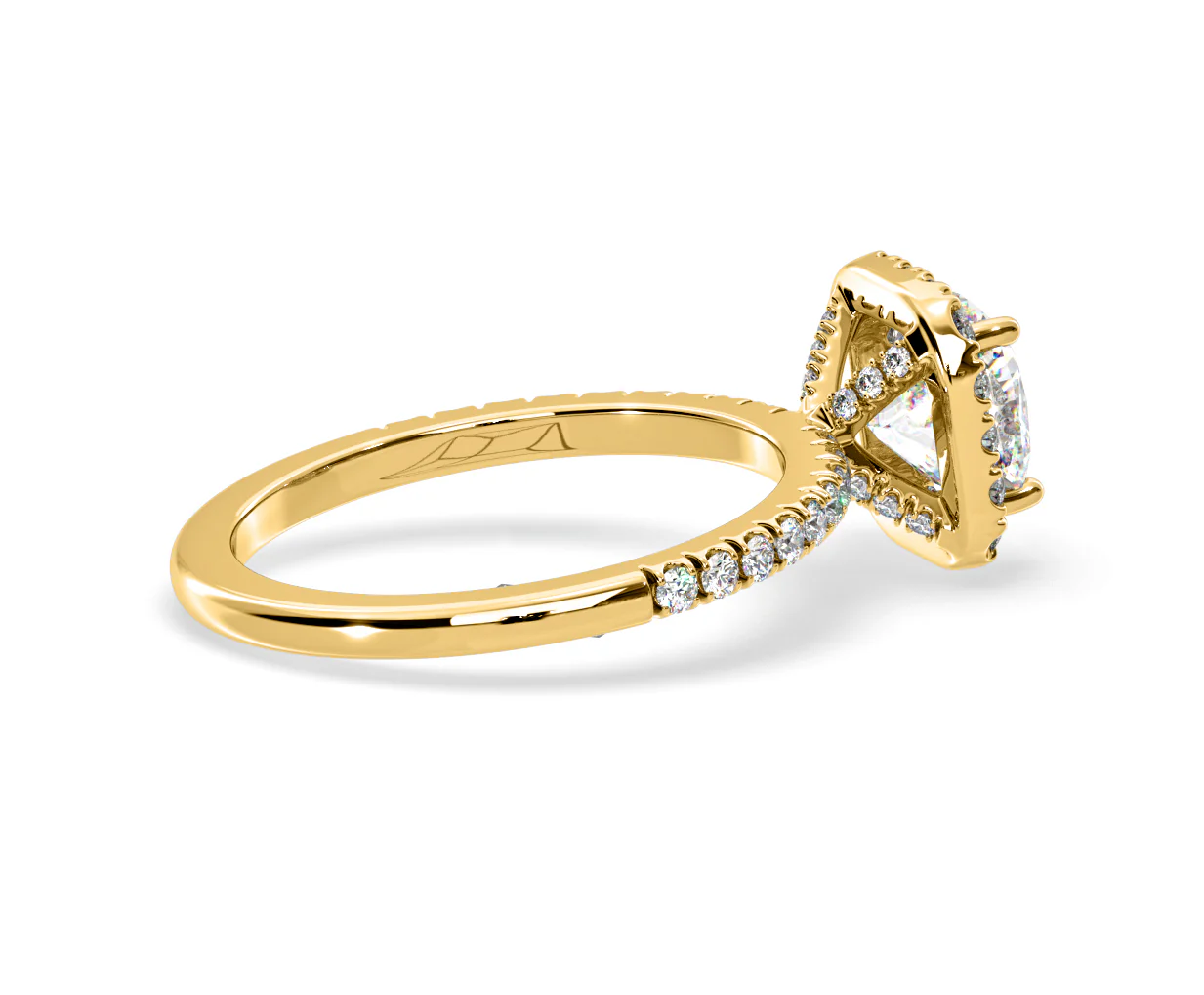 Beatrice Lab Diamond Halo Engagement Ring in 18K Gold 1.65ct F/VS1 - Image 142