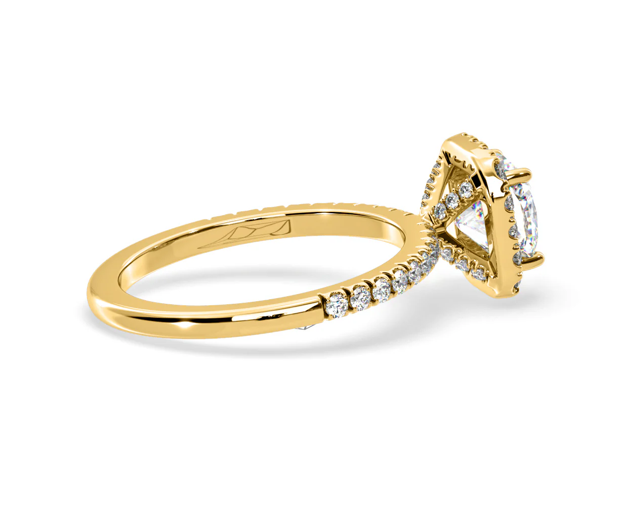 Beatrice Lab Diamond Halo Engagement Ring in 18K Gold 1.65ct F/VS1 - Image 143