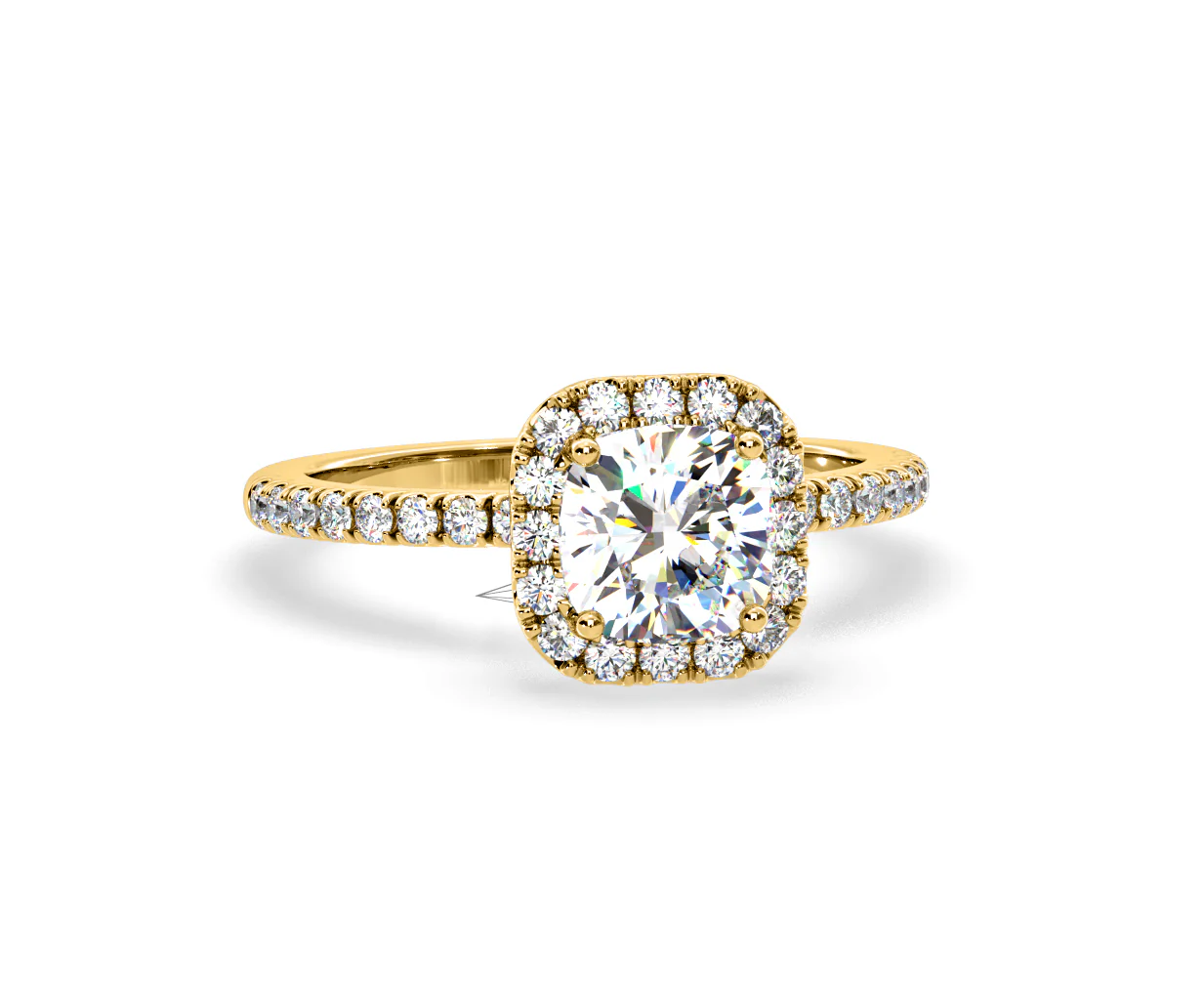 Beatrice Lab Diamond Halo Engagement Ring in 18K Gold 1.65ct F/VS1 - Image 165