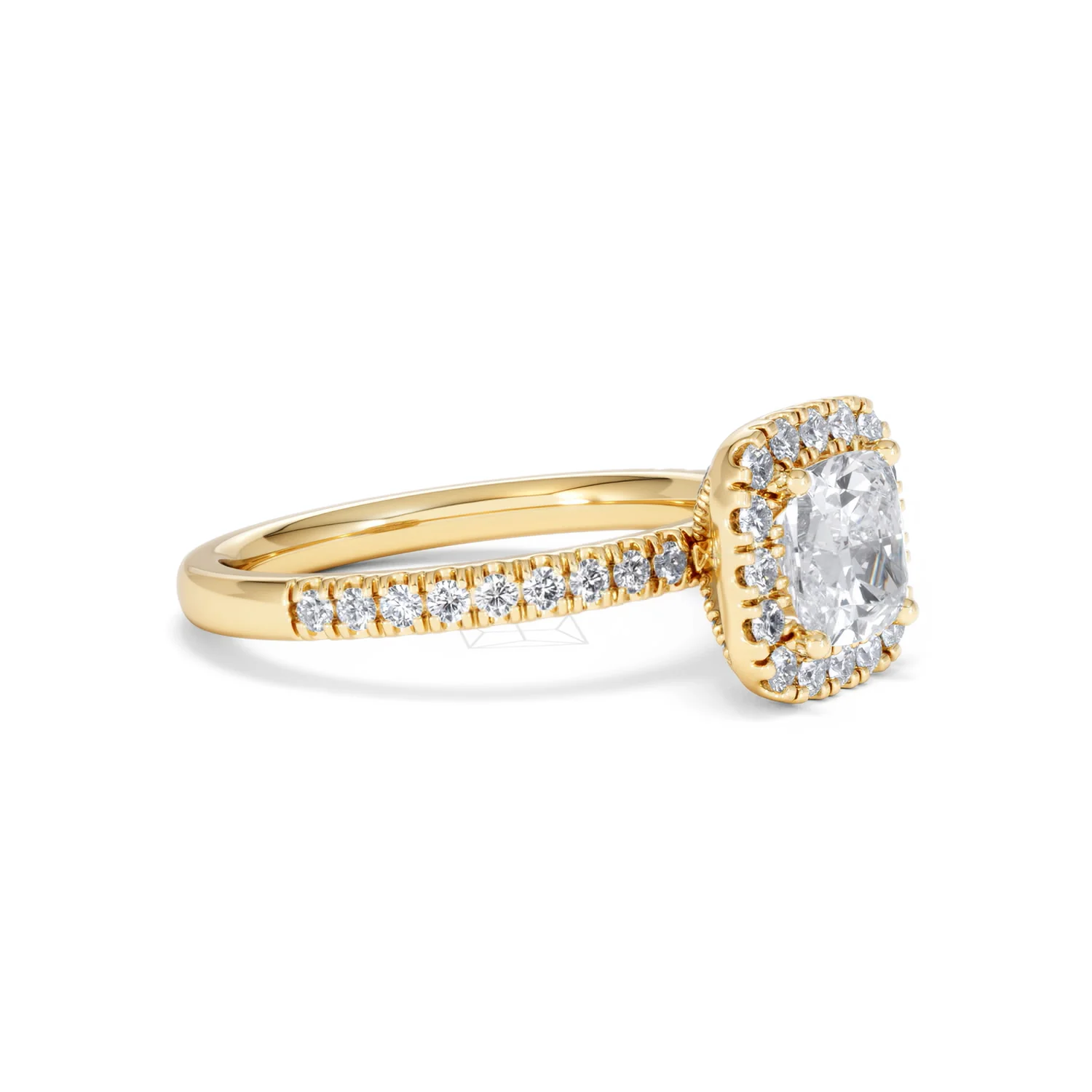 Beatrice Lab Diamond Halo Engagement Ring in 18K Gold 1.65ct F/VS1 - Image 20
